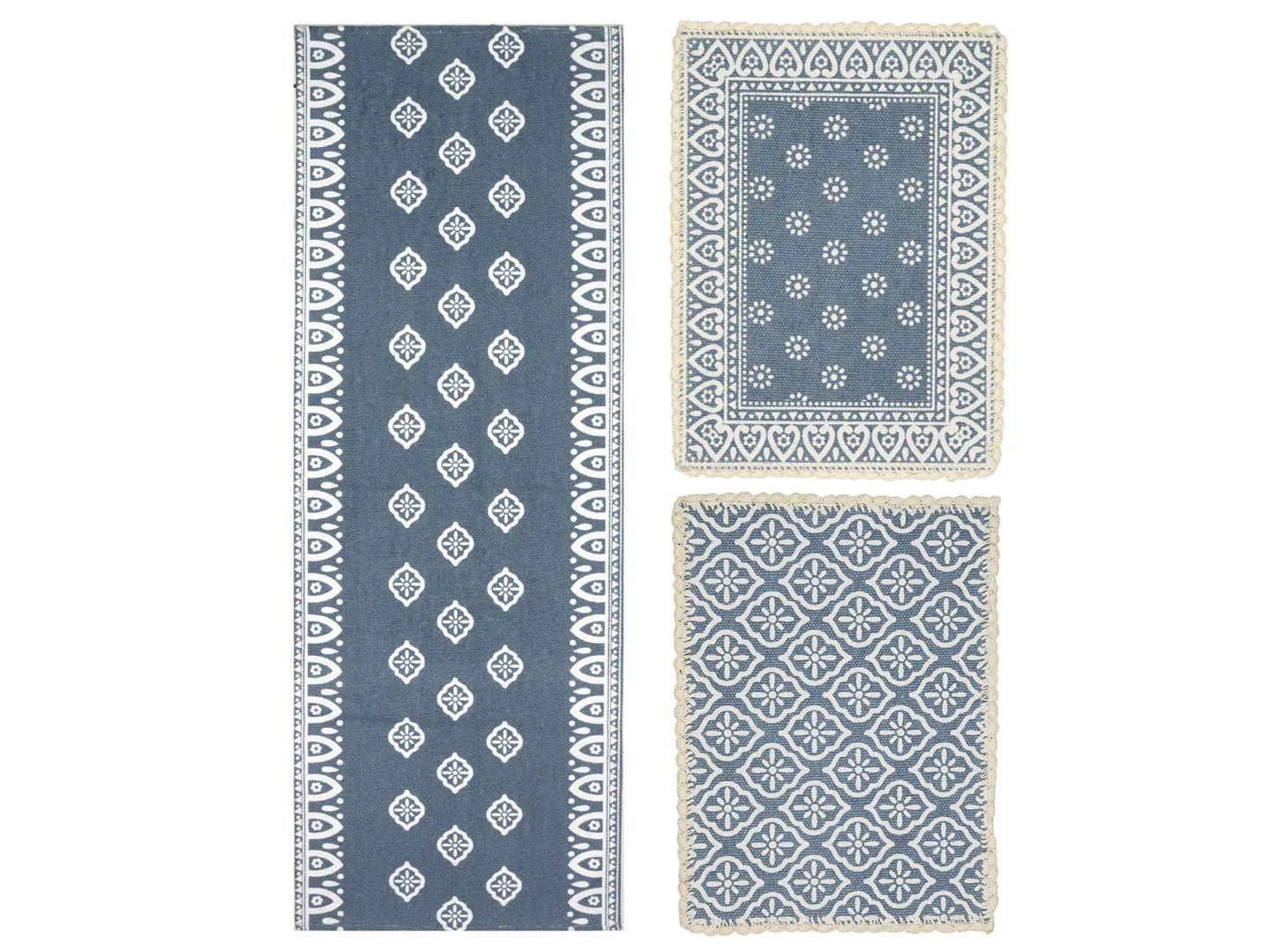 Cotton Dining Table Placemat Set | 4 Mats (33x45 cm) + 1 Runner (45x120 cm) | Set of 5 - Image 8