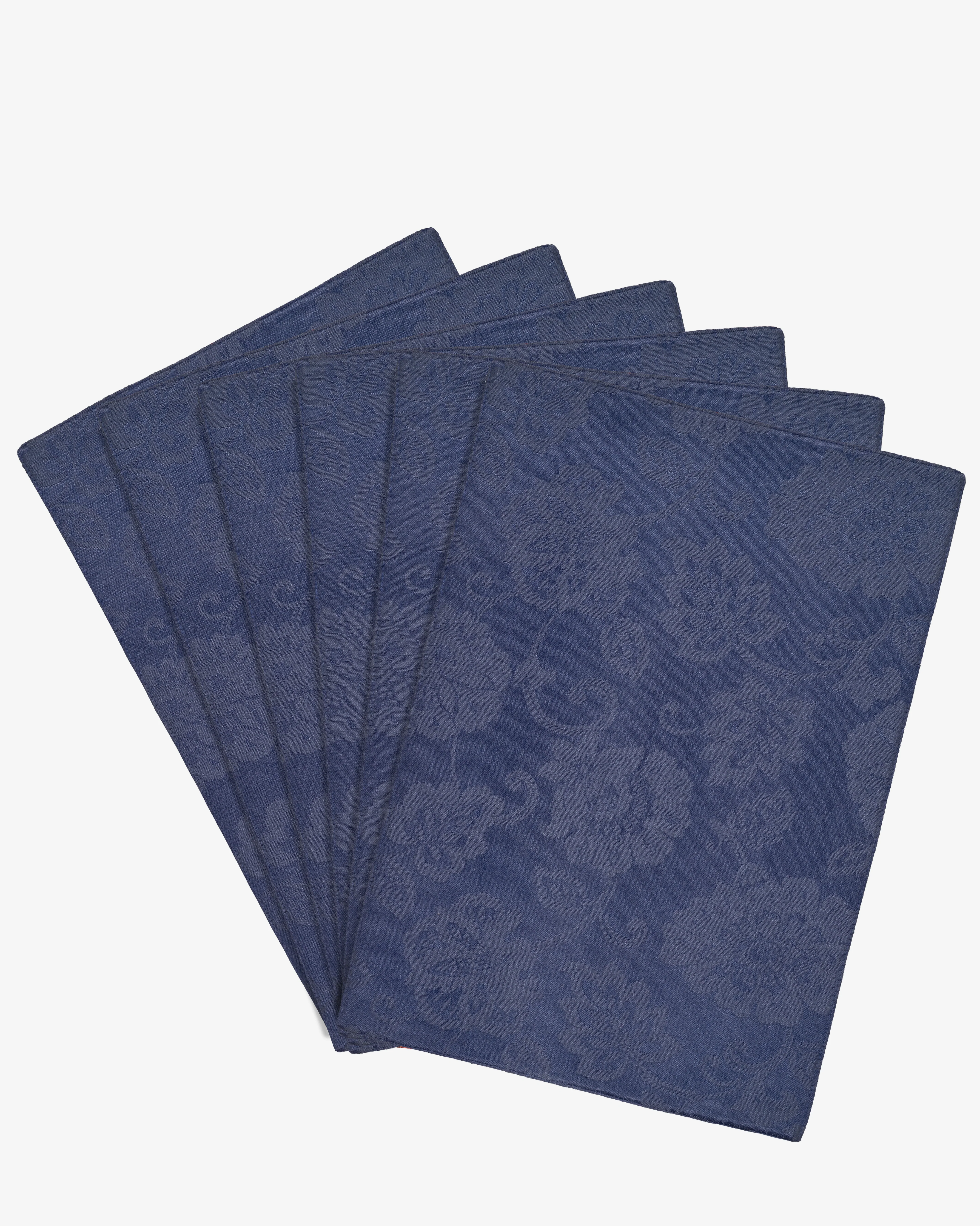 Saral Home Cotton Placemats Set of 6 Blue Color - Image 2