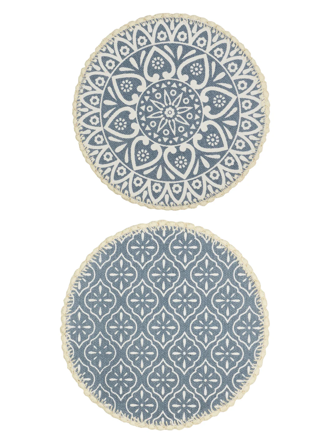 Crochet Round Table Mat with Fringe Edges | Handmade Anti-Skid Decorative Piece - Image 17