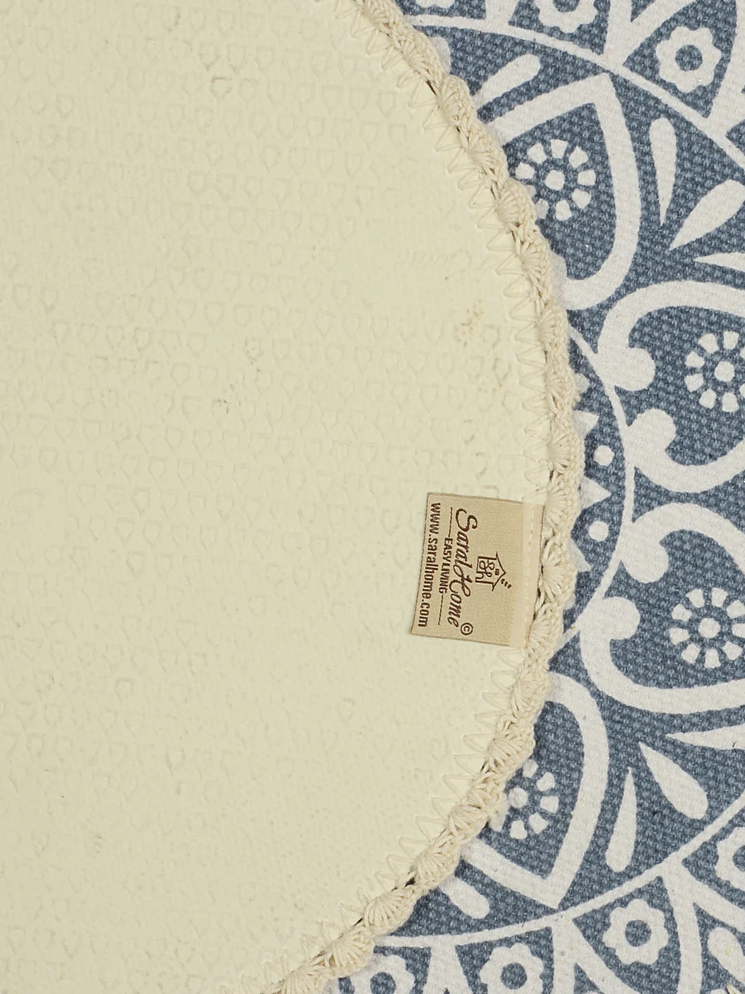 Crochet Round Table Mat with Fringe Edges | Handmade Anti-Skid Decorative Piece - Image 20