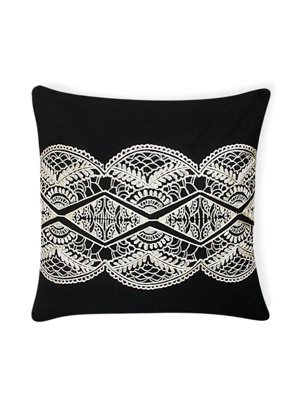 Ethnic Embroidered Sofa Cushion Cover | Handcrafted Traditional Accent - Image 7