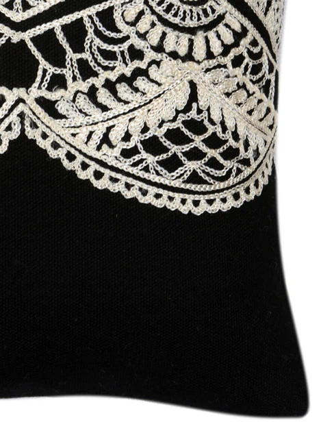 Ethnic Embroidered Sofa Cushion Cover | Handcrafted Traditional Accent - Image 8