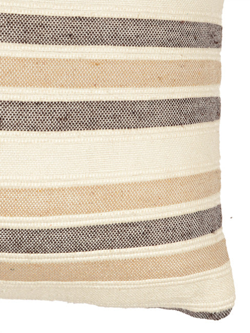 Green Striped Cushion Cover – Set of 2 | Handwoven Cotton Texture - Image 8