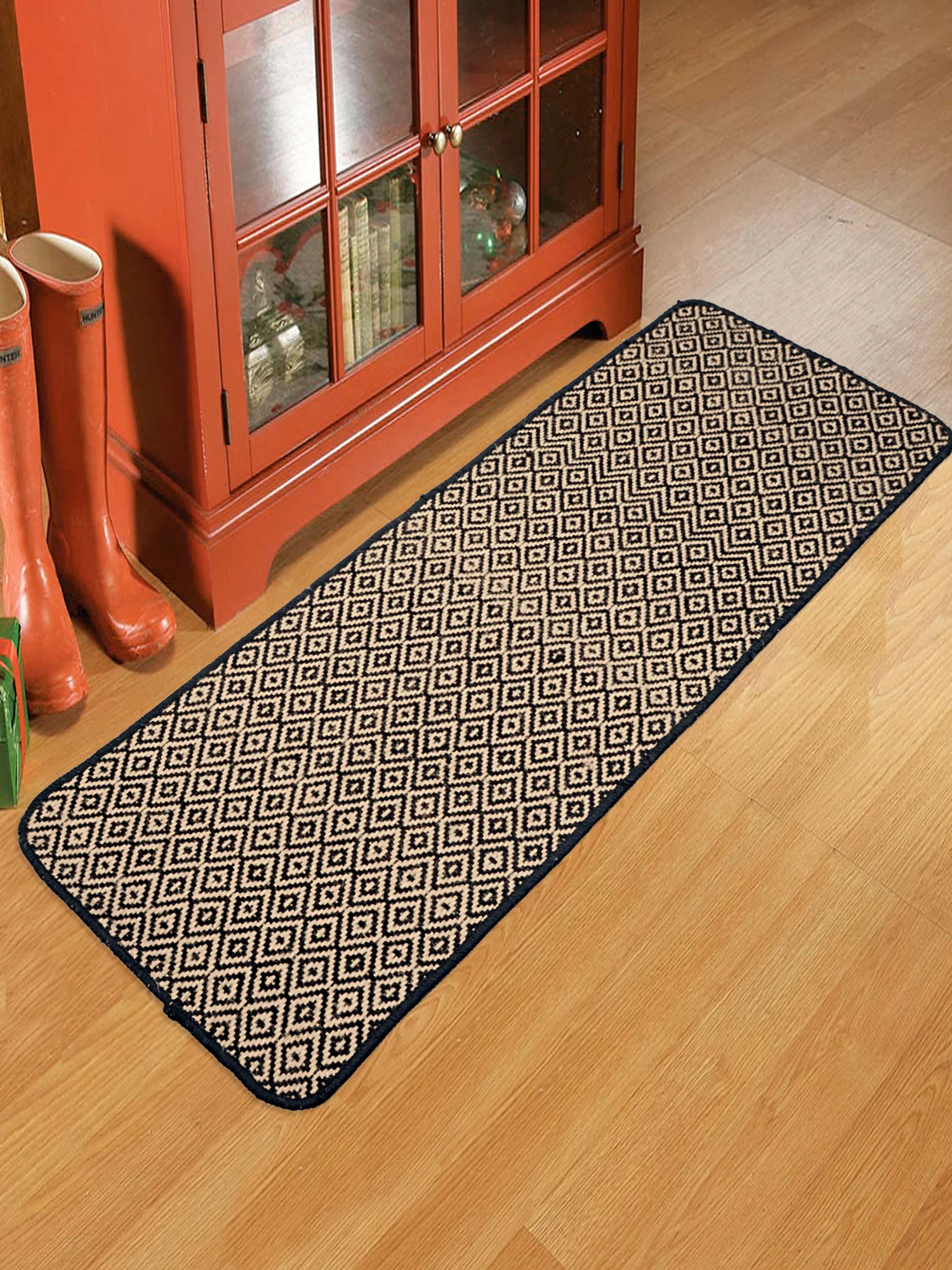 Mini Diamond Jute Cotton Runner | Eco-Friendly Weave & Durable Grip Base - Image 7
