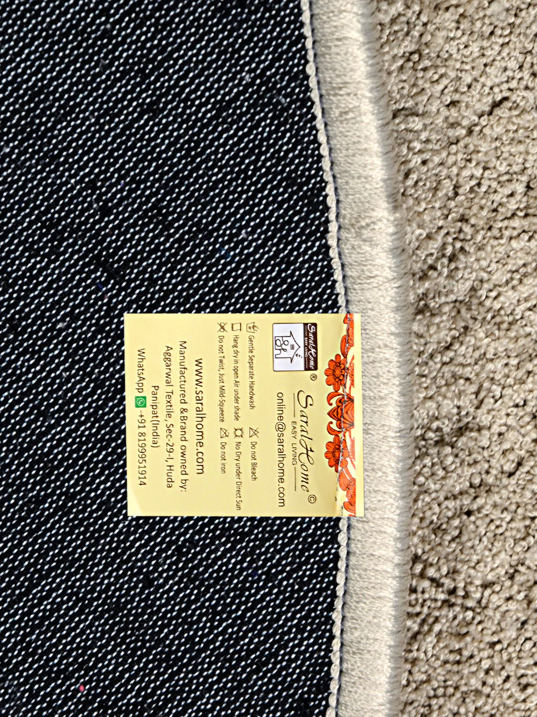 NEO SHAGGY Soft Anti-Slip Bathmat | Plush Microfiber with Round Design - Image 4