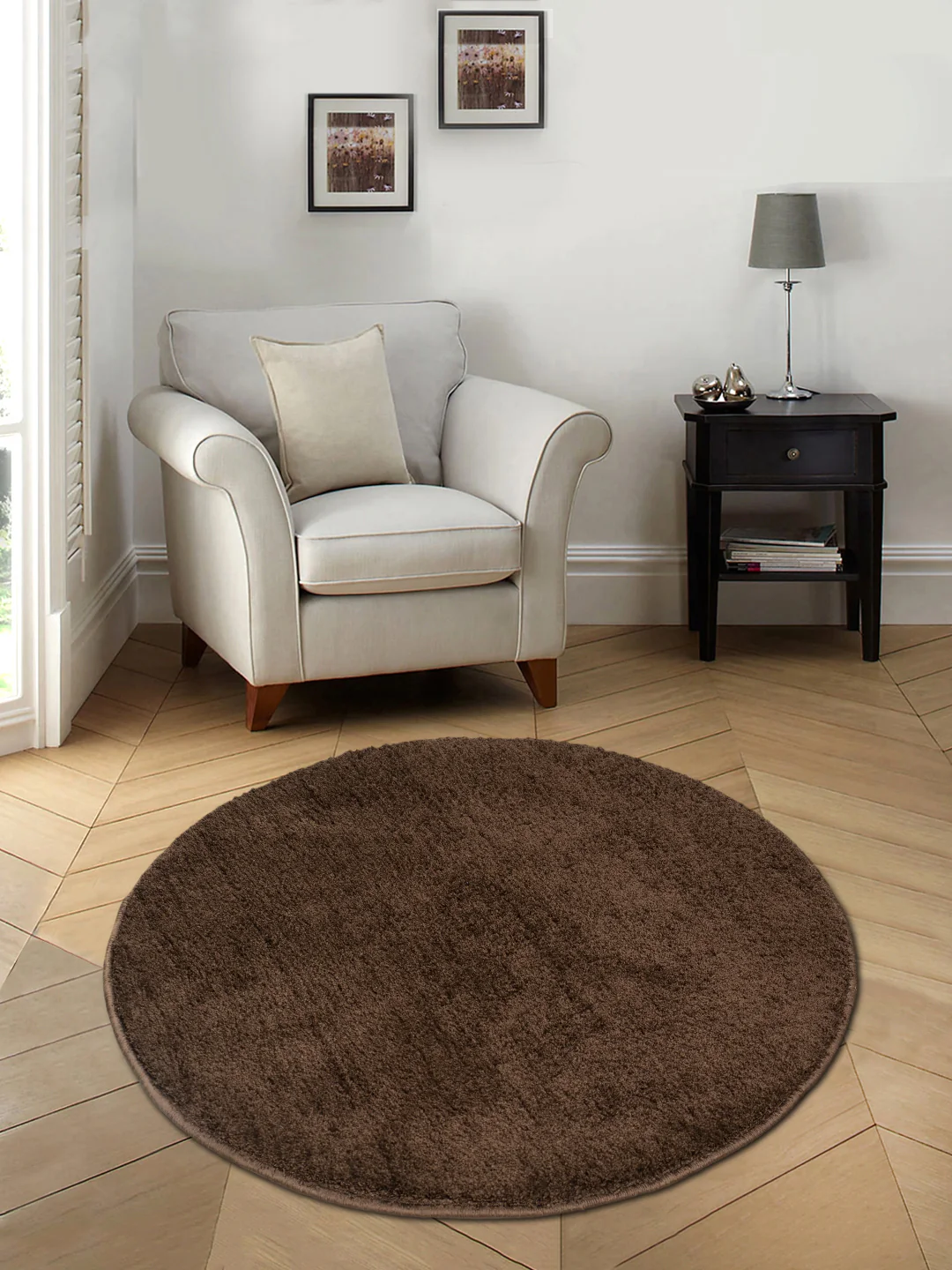 NEO SHAGGY Soft Anti-Slip Bathmat | Plush Microfiber with Round Design - Image 6