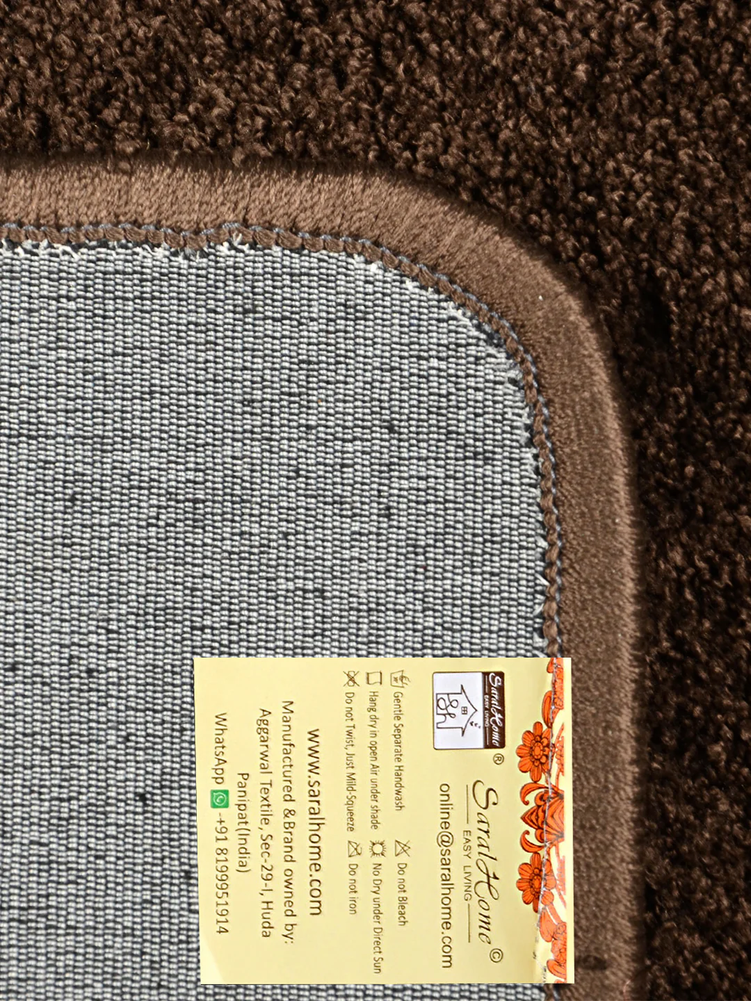 NEO SHAGGY Soft Anti-Slip Bathmat | Plush Microfiber with Round Design - Image 8