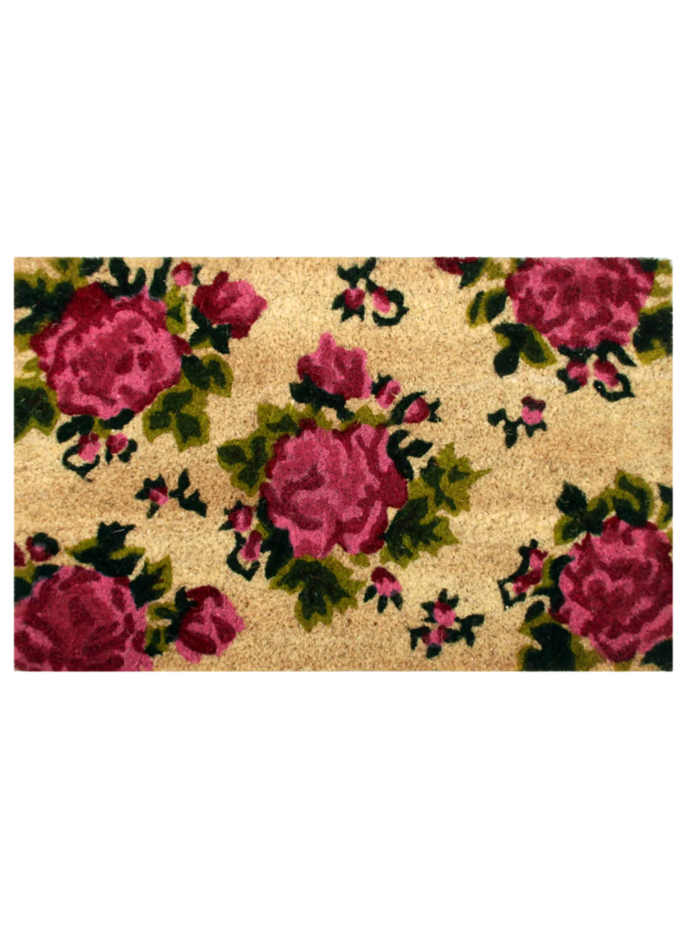 Saral Home Coir Door Mat | Floral Print | Durable & Easy Care - Image 2
