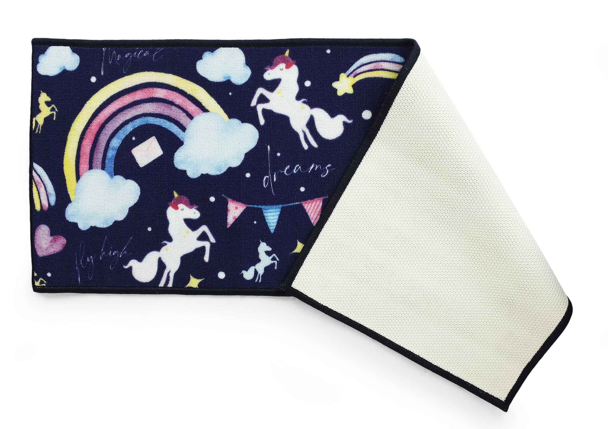 Unicorn Anti-Skid PP Runner – Navy | Durable Runner with Kids Print - Image 5