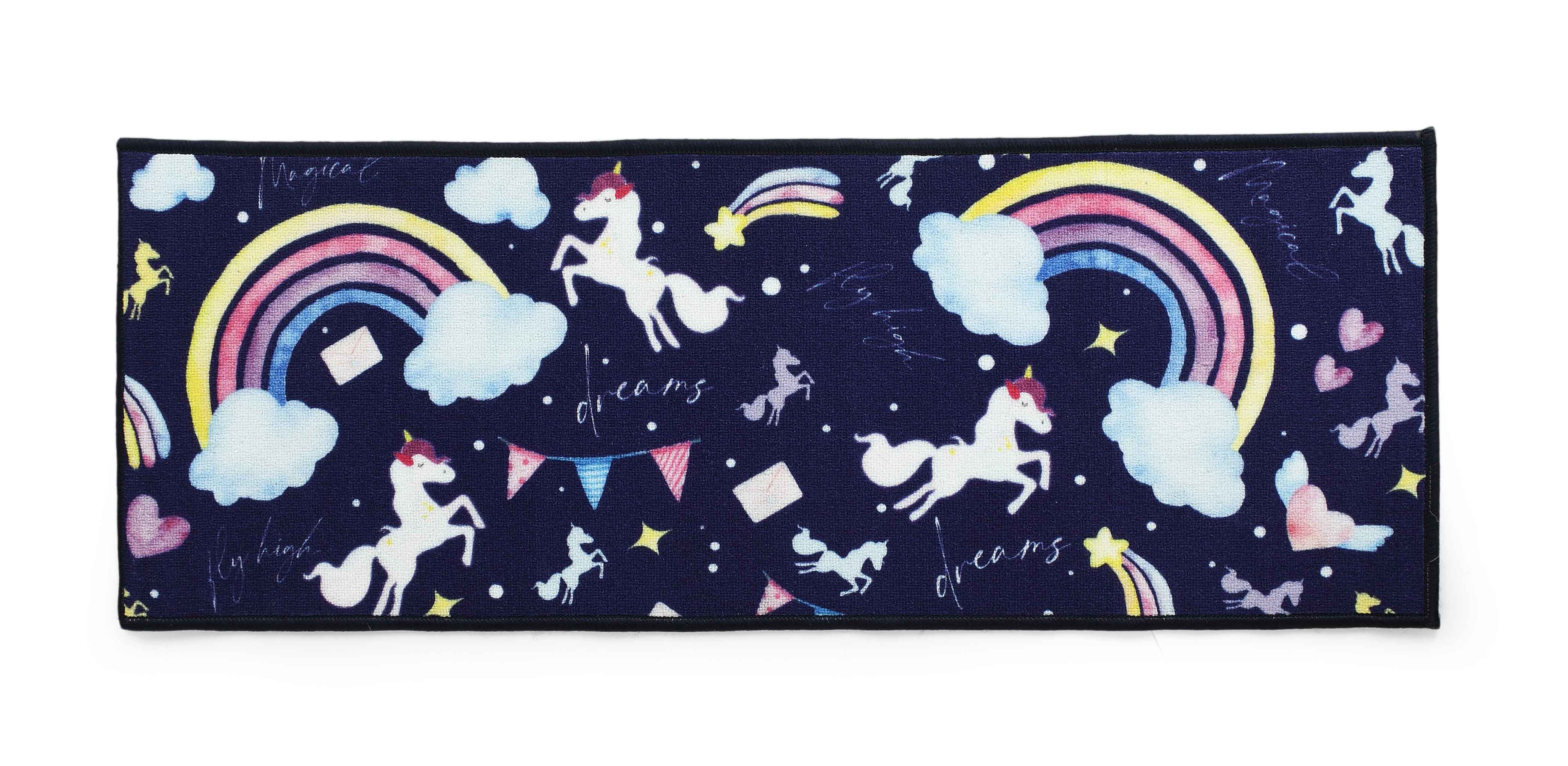 Unicorn Anti-Skid PP Runner – Navy | Durable Runner with Kids Print - Image 6