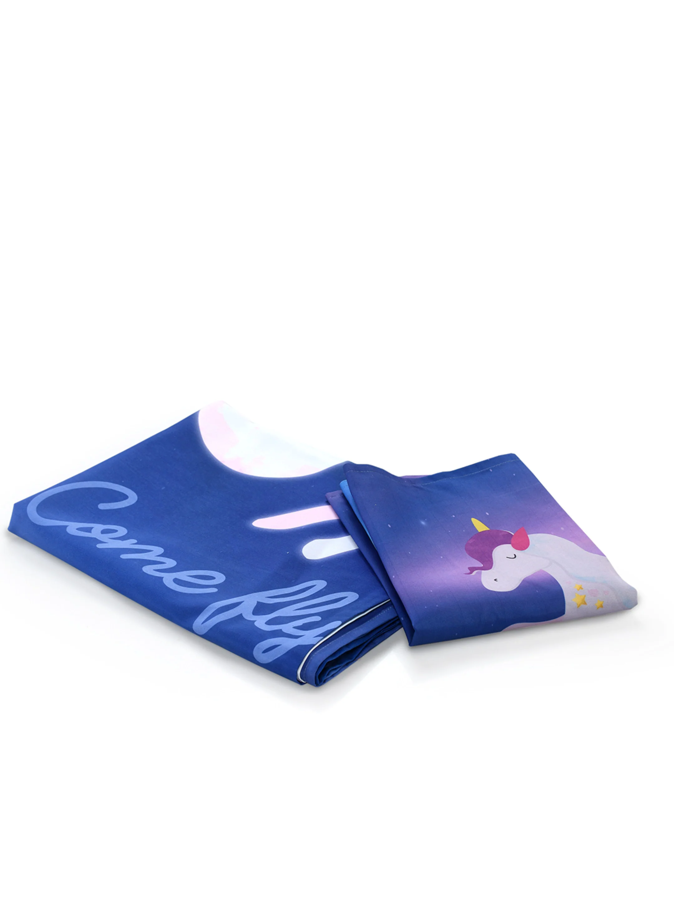 Unicorn Micro Polyester Single Bedcover 60x90 in with 1 Pillow Cover 17x27 in | Cute Print & Soft Fabric - Image 3