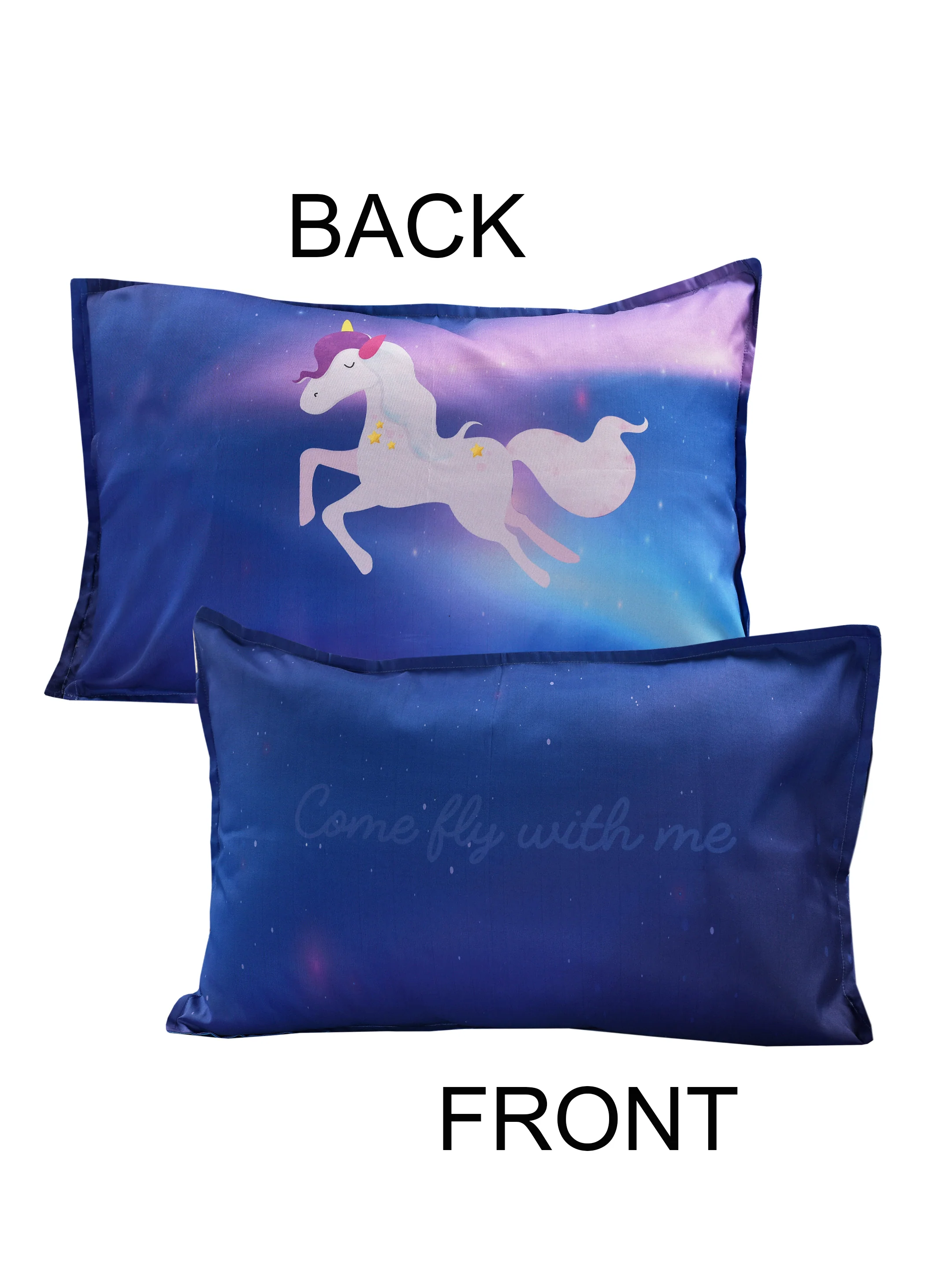 Unicorn Micro Polyester Single Bedcover 60x90 in with 1 Pillow Cover 17x27 in | Cute Print & Soft Fabric - Image 7