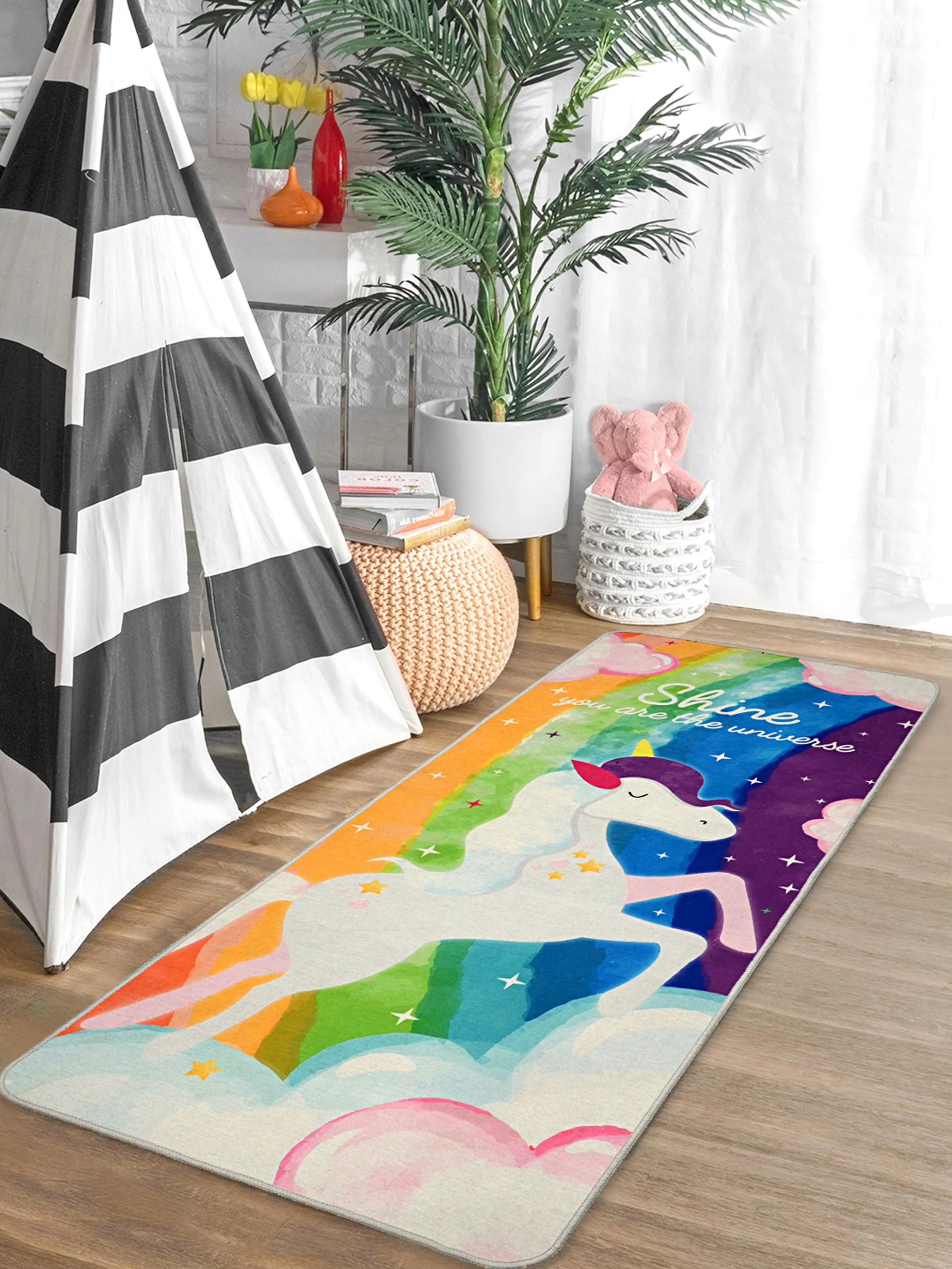 Unicorn Soft Microfiber Anti-Skid Yoga Mat | Turquoise | Durable & Washable - Image 3
