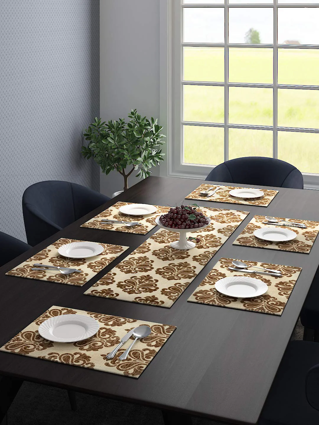 Medallion Quality Viscose Dining Table Mats – Premium Shine & Textured Finish - Image 6