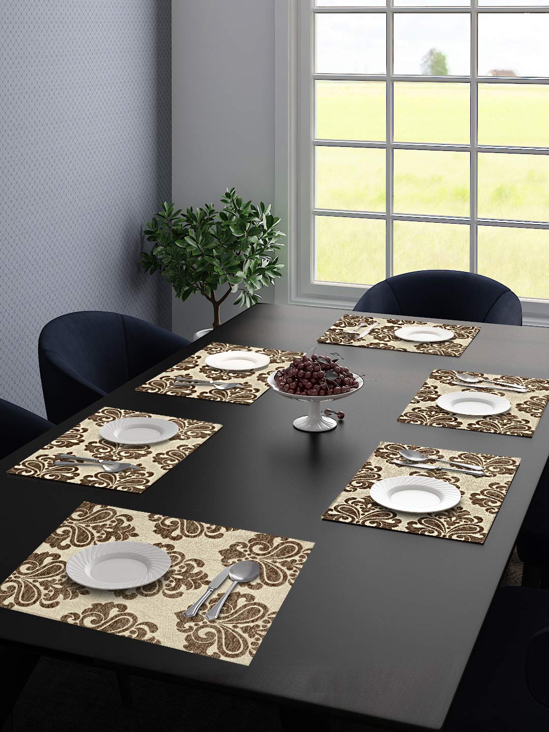 Medallion Quality Viscose Dining Table Mats – Premium Shine & Textured Finish - Image 7