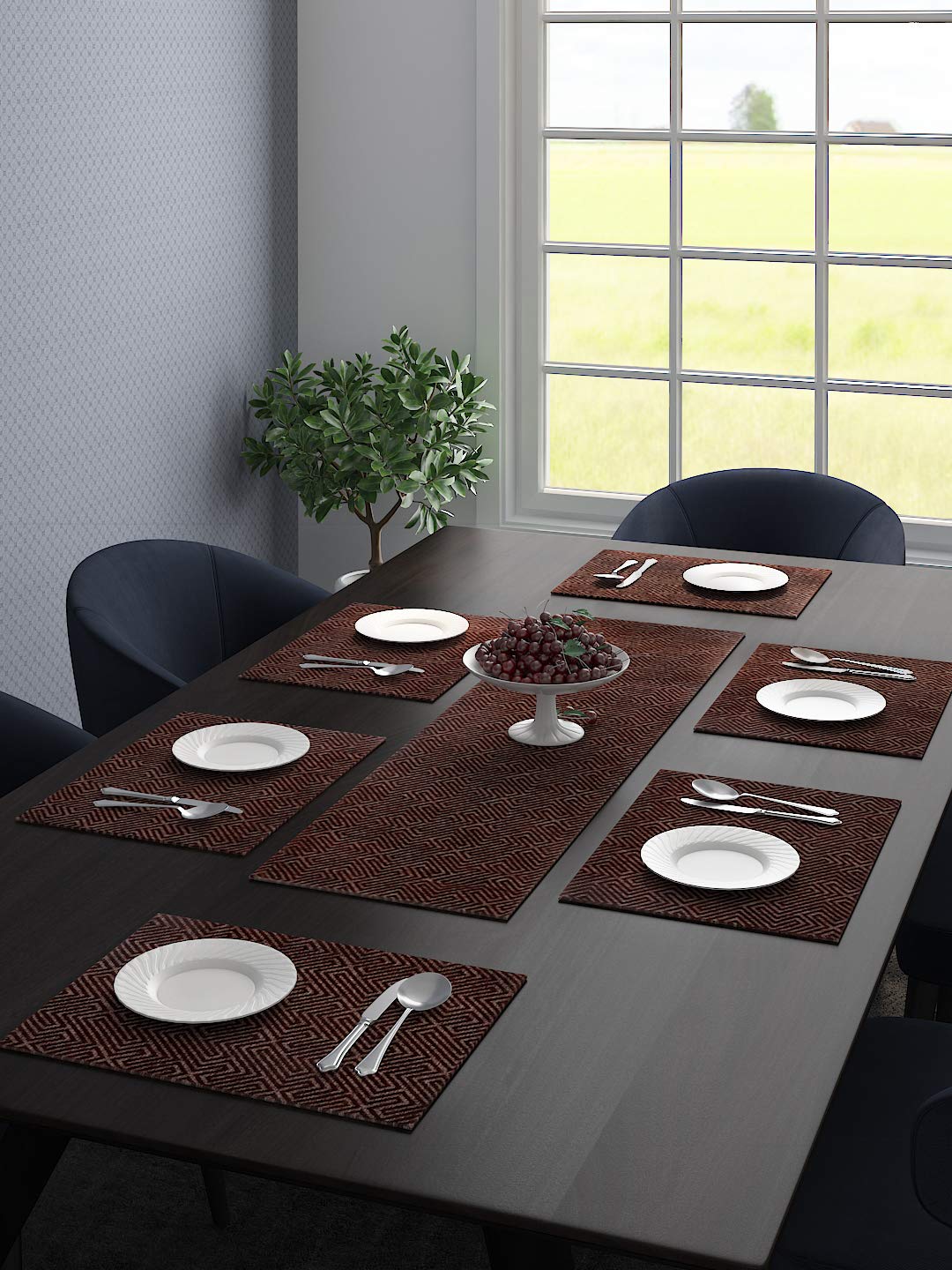 Unique Quality Viscose Dining Table & Kitchen Placemats | Set of 6 - Image 6