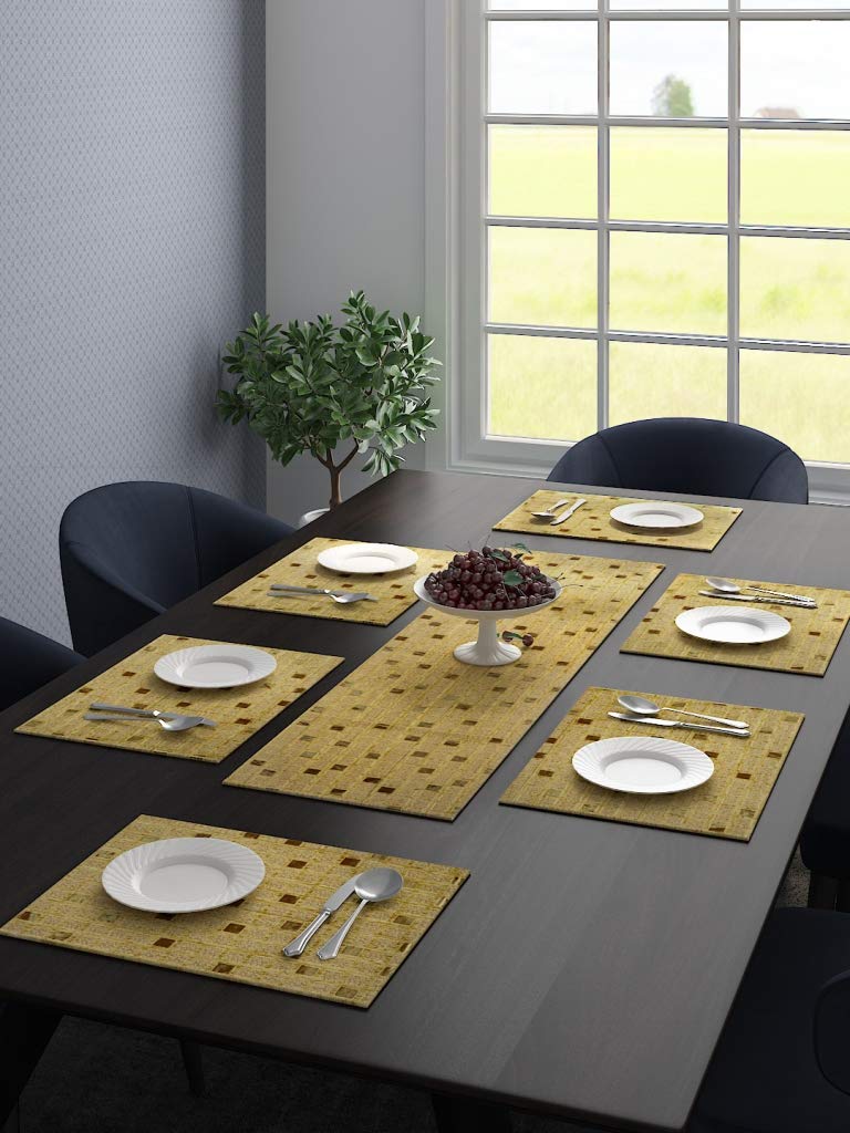 Matrix Unique Quality Viscose Dining Placemats | Modern Texture & Easy Maintenance - Image 20