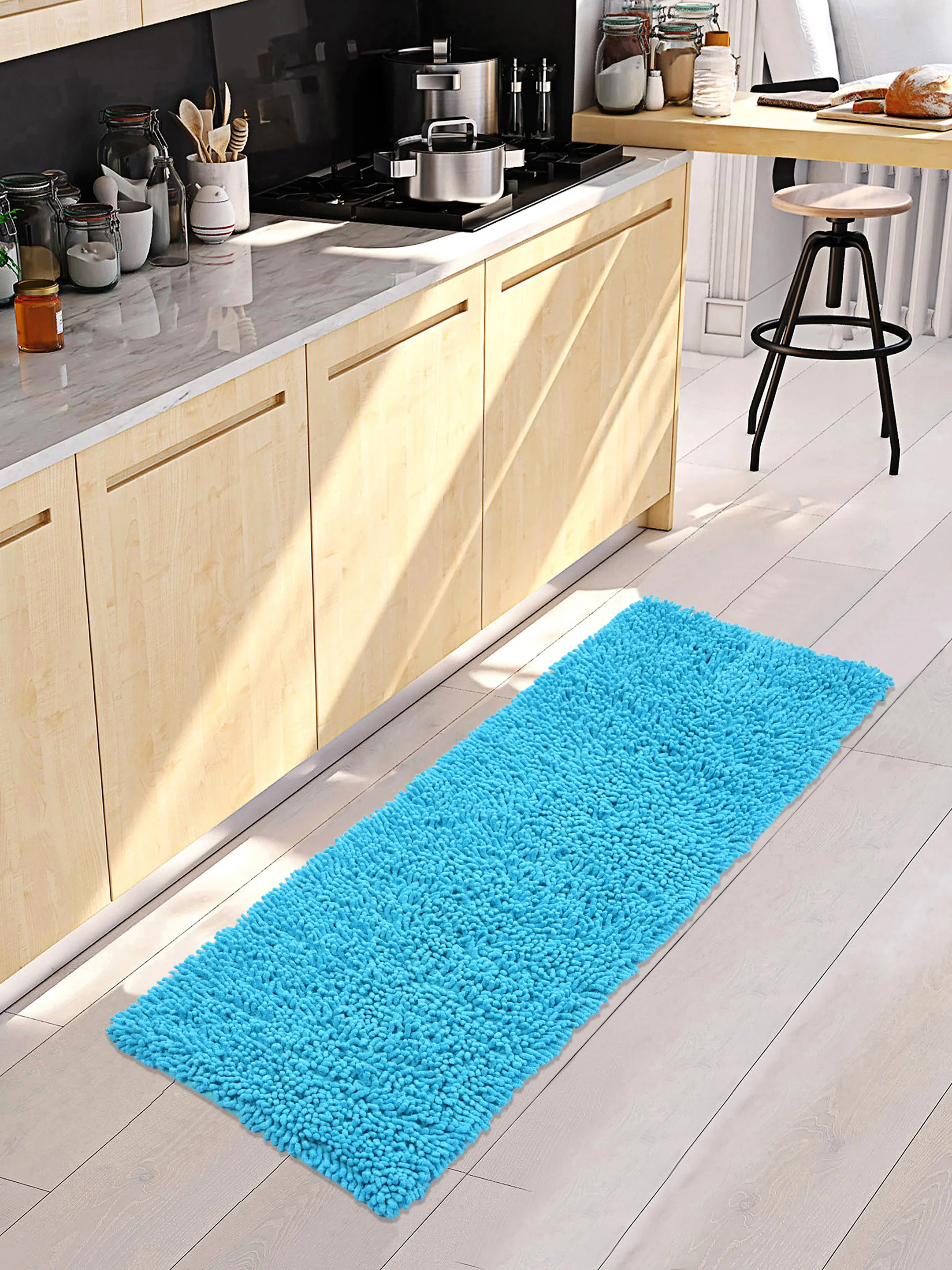 Shaggy Cotton Runner | Kitchen & Bedside Use (40x120 cm) - Image 23