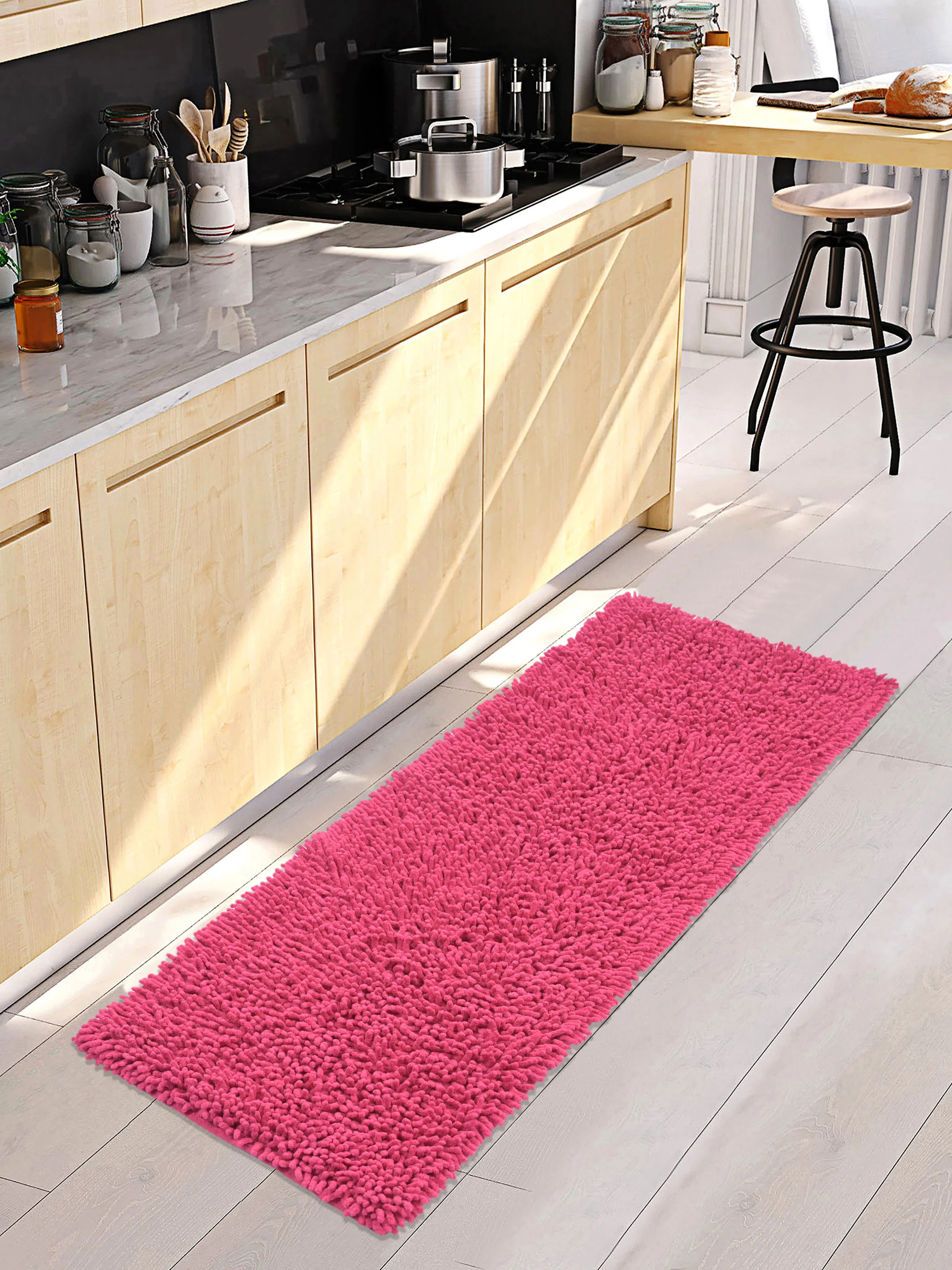 Shaggy Cotton Runner | Kitchen & Bedside Use (40x120 cm) - Image 27