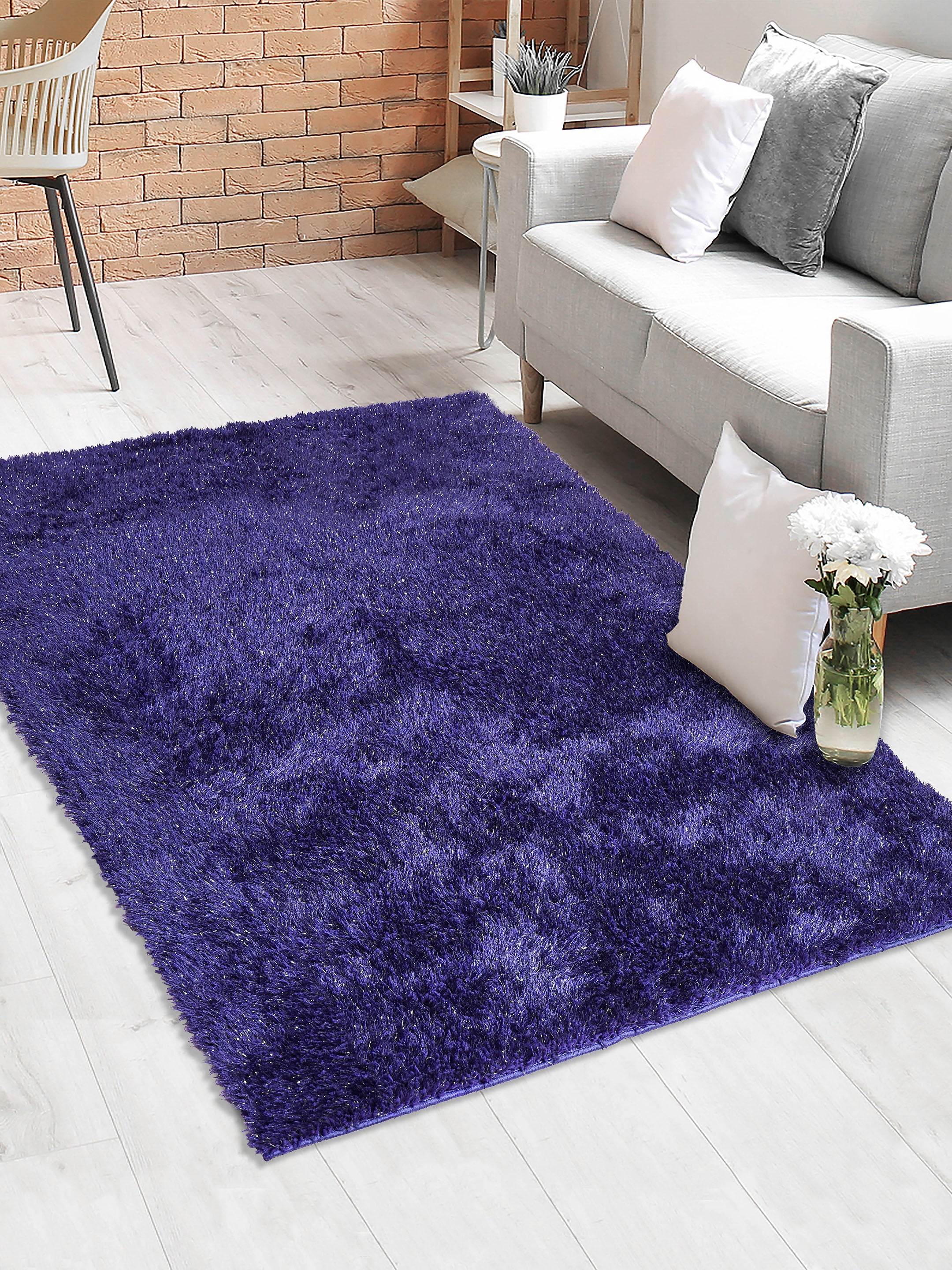 Shaggy Medium Pile Shiny Carpet - Image 13