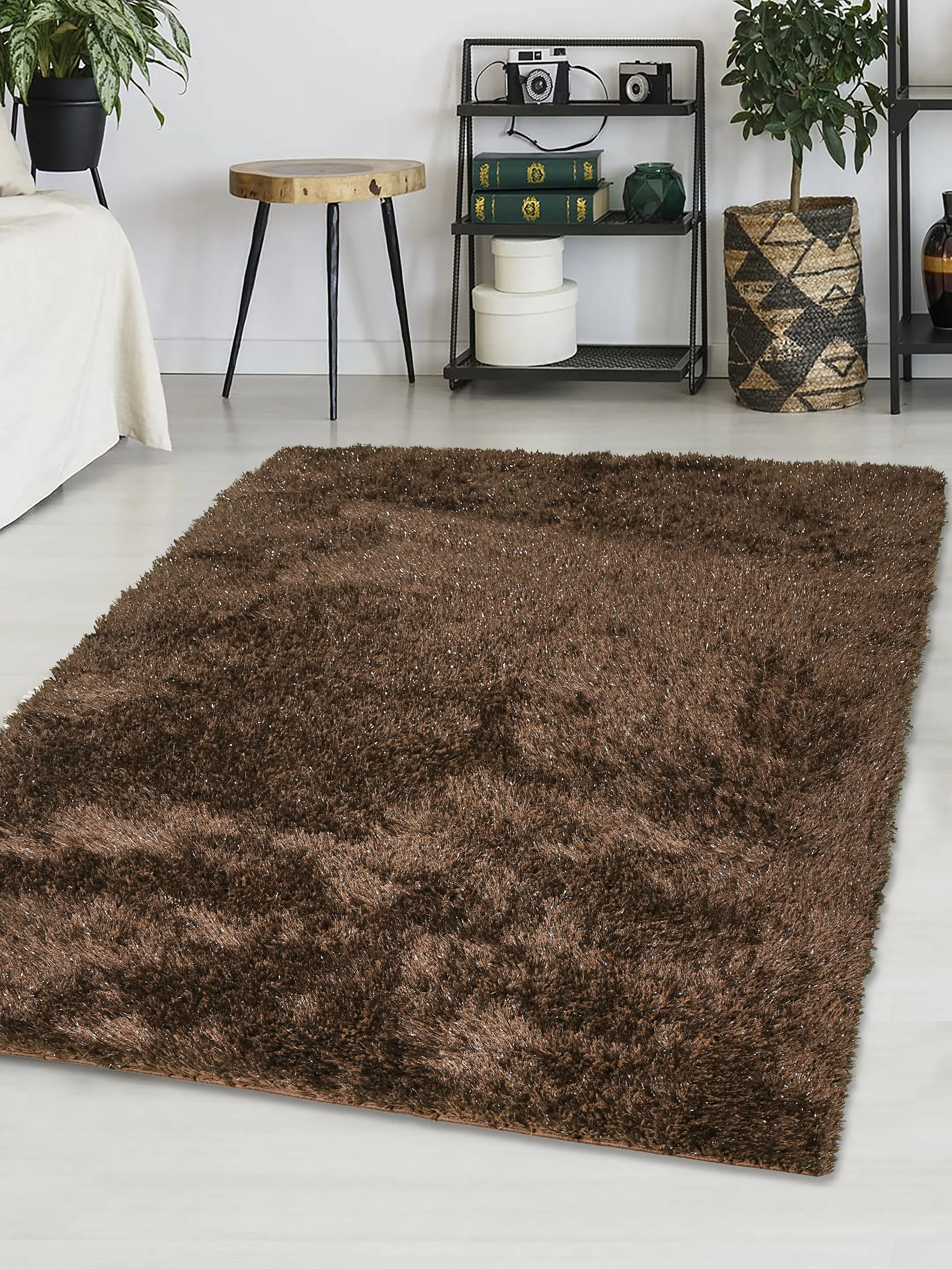 Shaggy Medium Pile Shiny Carpet - Image 35