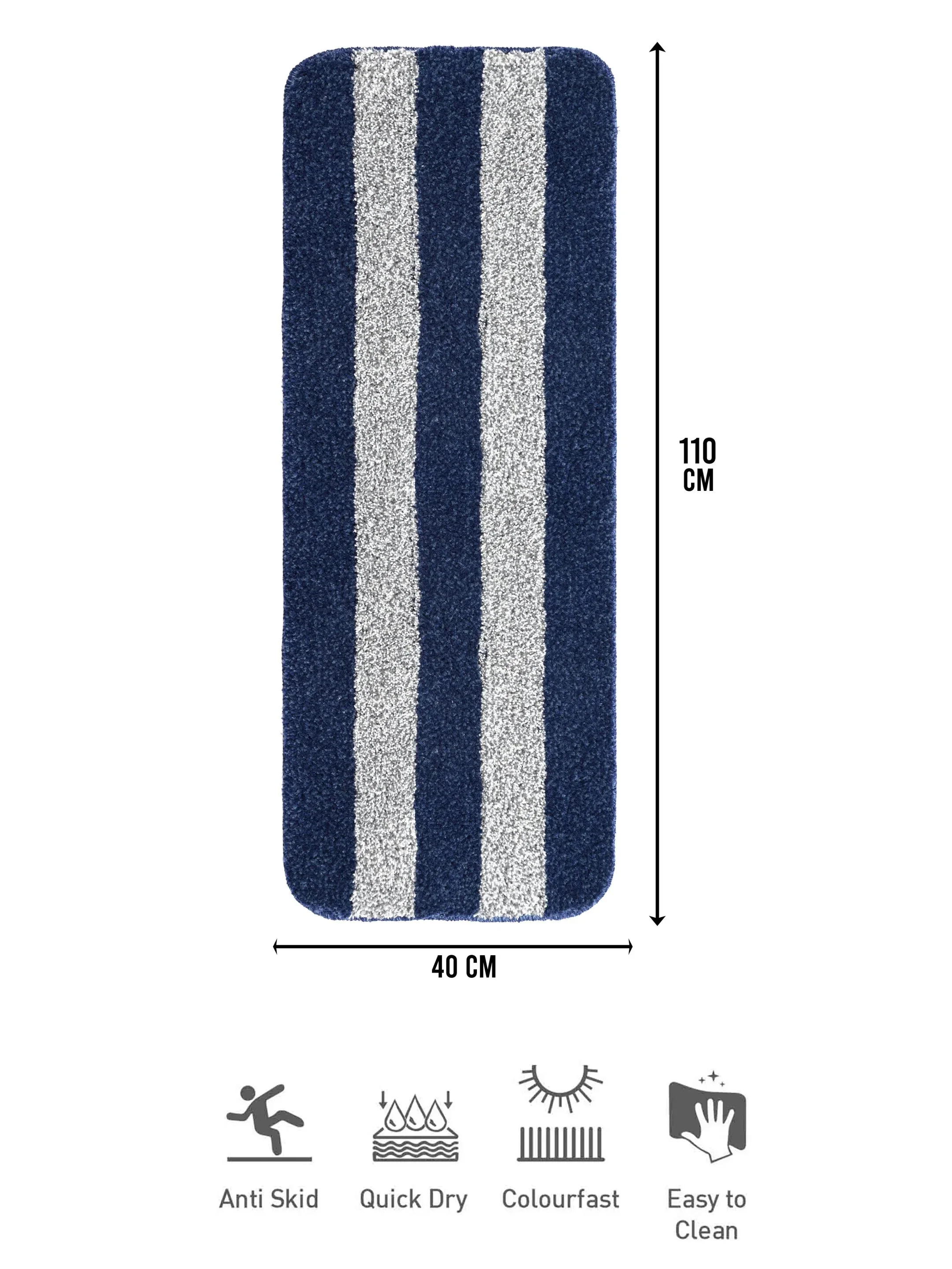 Shimo Soft Anti-Slip Bath Runner | Elegant Pattern & Durable Grip Base - Image 9