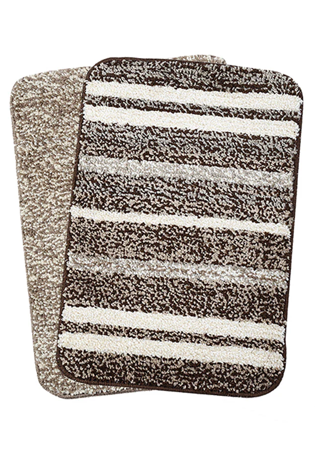 Stripe Microfiber Anti-Skid Bathmat | Multiple Sizes Available - Image 2