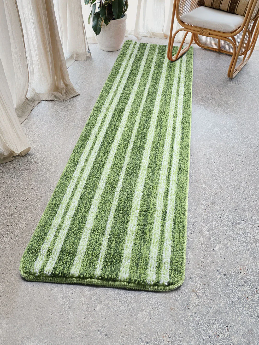 Stripe Microfiber Anti-Skid Bathmat | Multiple Sizes Available - Image 78