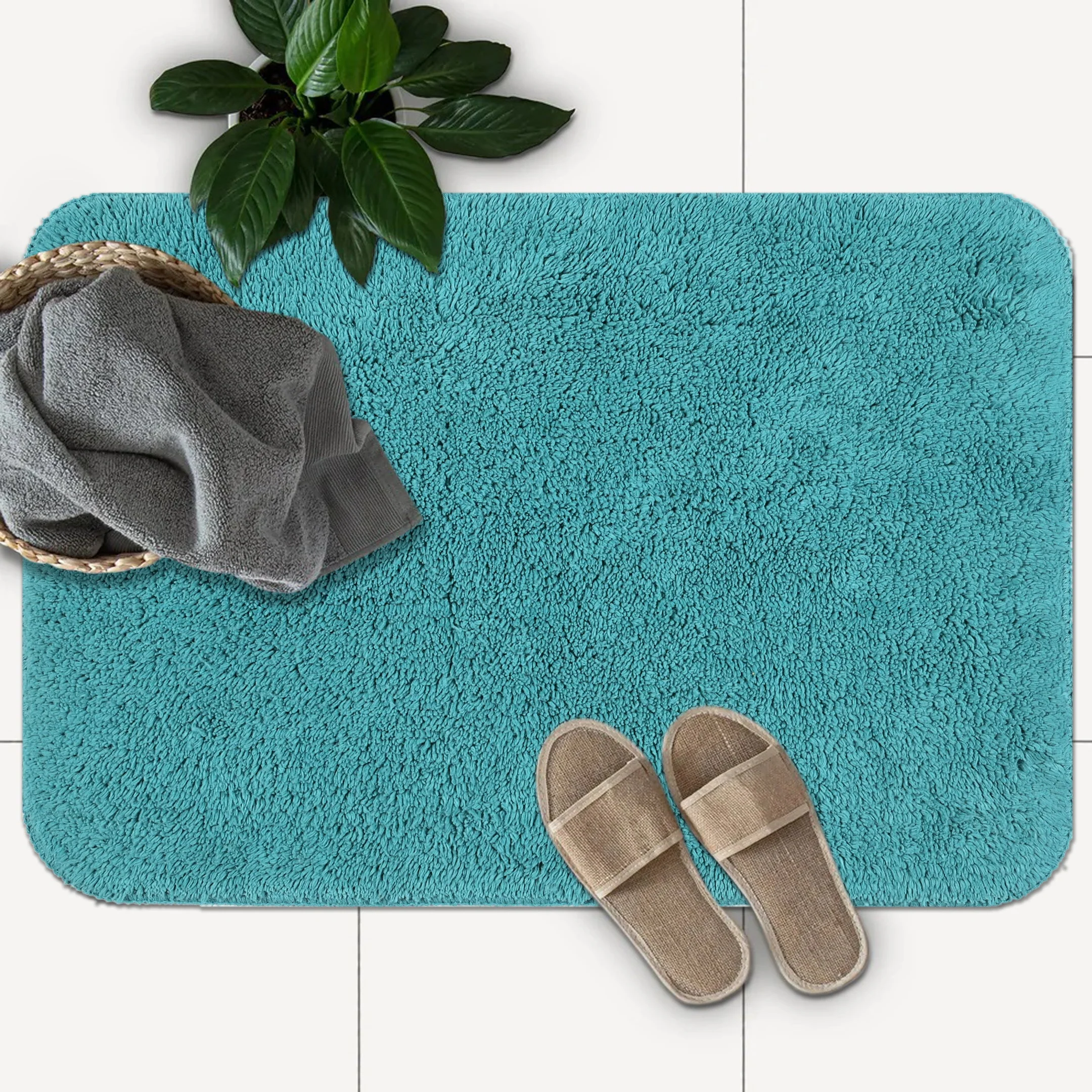 Cotton Bathmat Set of 2 | Soft & Anti-Skid | 40x60 cm - Image 14