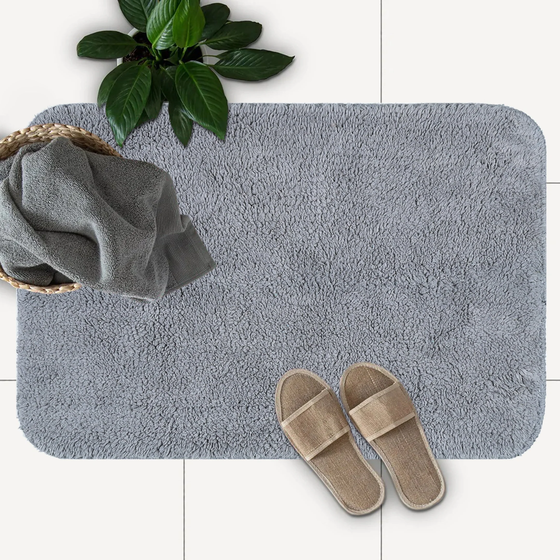 Cotton Bathmat Set of 2 | Soft & Anti-Skid | 40x60 cm - Image 18