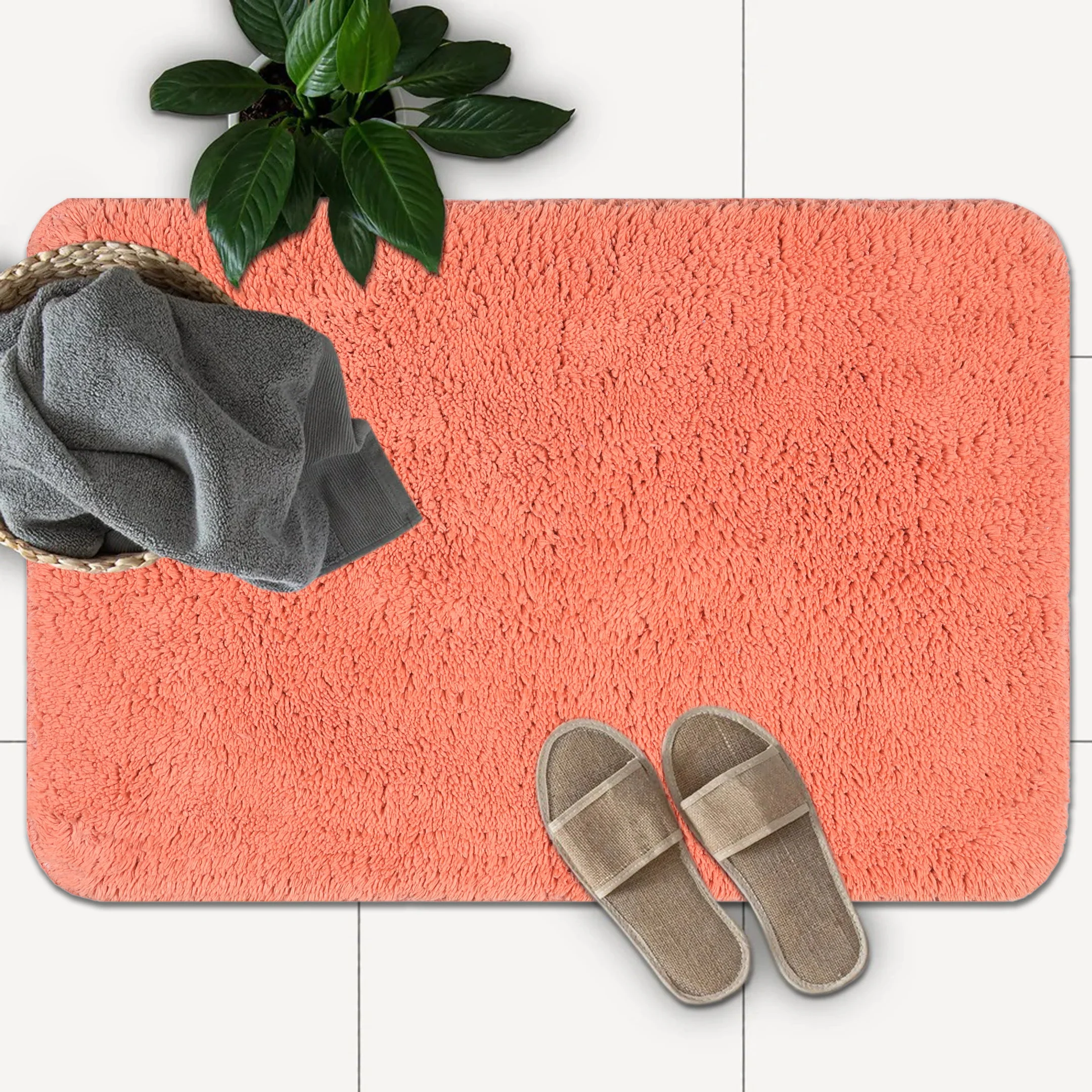 Cotton Bathmat Set of 2 | Soft & Anti-Skid | 40x60 cm - Image 24