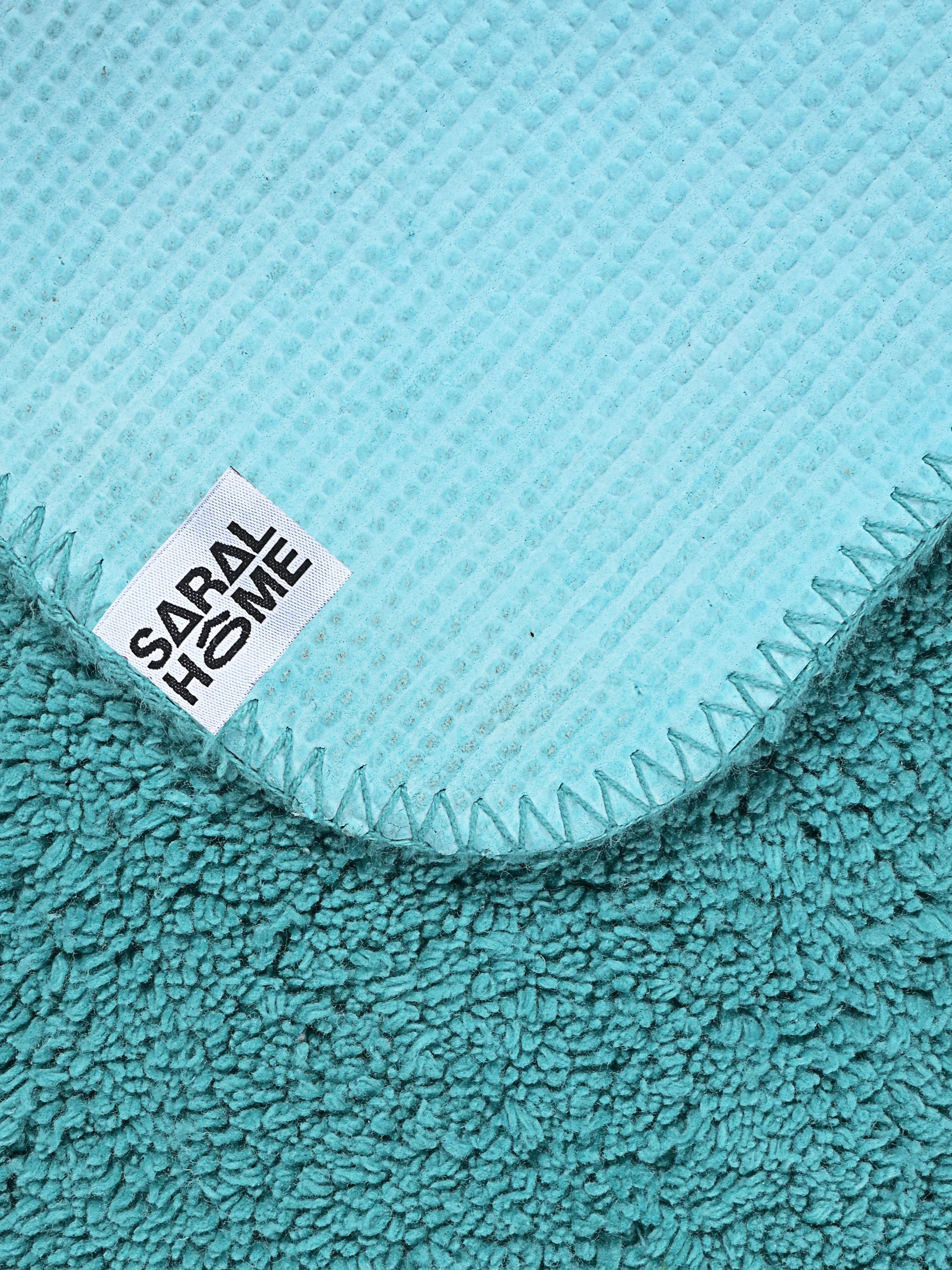 SOLID Cotton Soft Anti Slip Bathmat | Set of 2 - Image 10