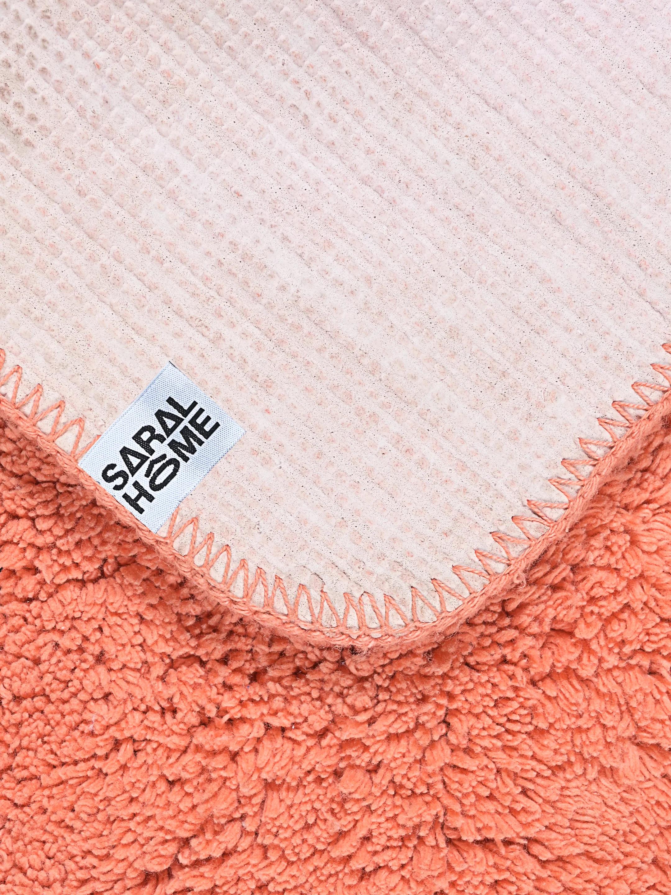 SOLID Cotton Soft Anti Slip Bathmat | Set of 2 - Image 22