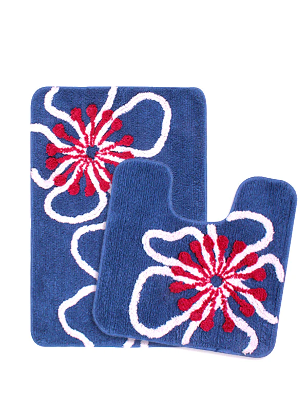 MAGNOLIA Soft Cotton Bathmat Set | Pack of 2, Anti-Skid - Image 2