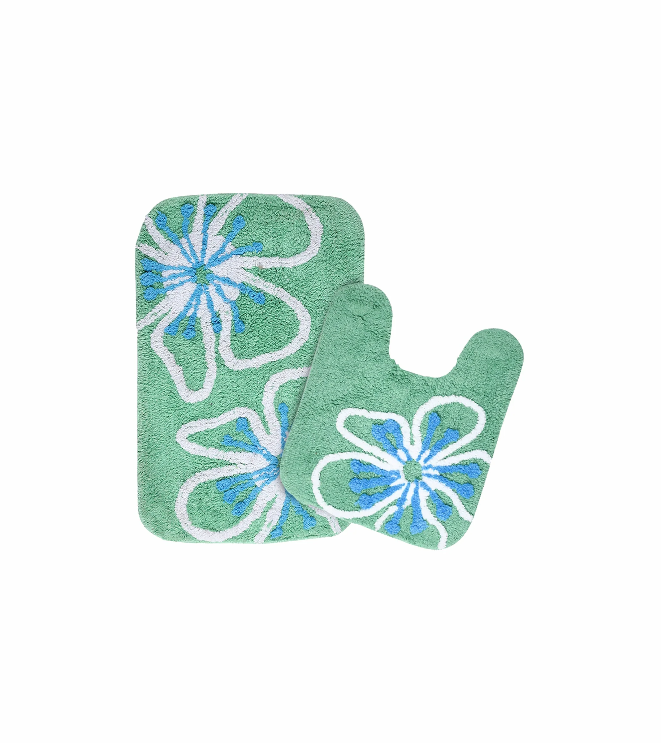 MAGNOLIA Soft Cotton Bathmat Set | Pack of 2, Anti-Skid - Image 8