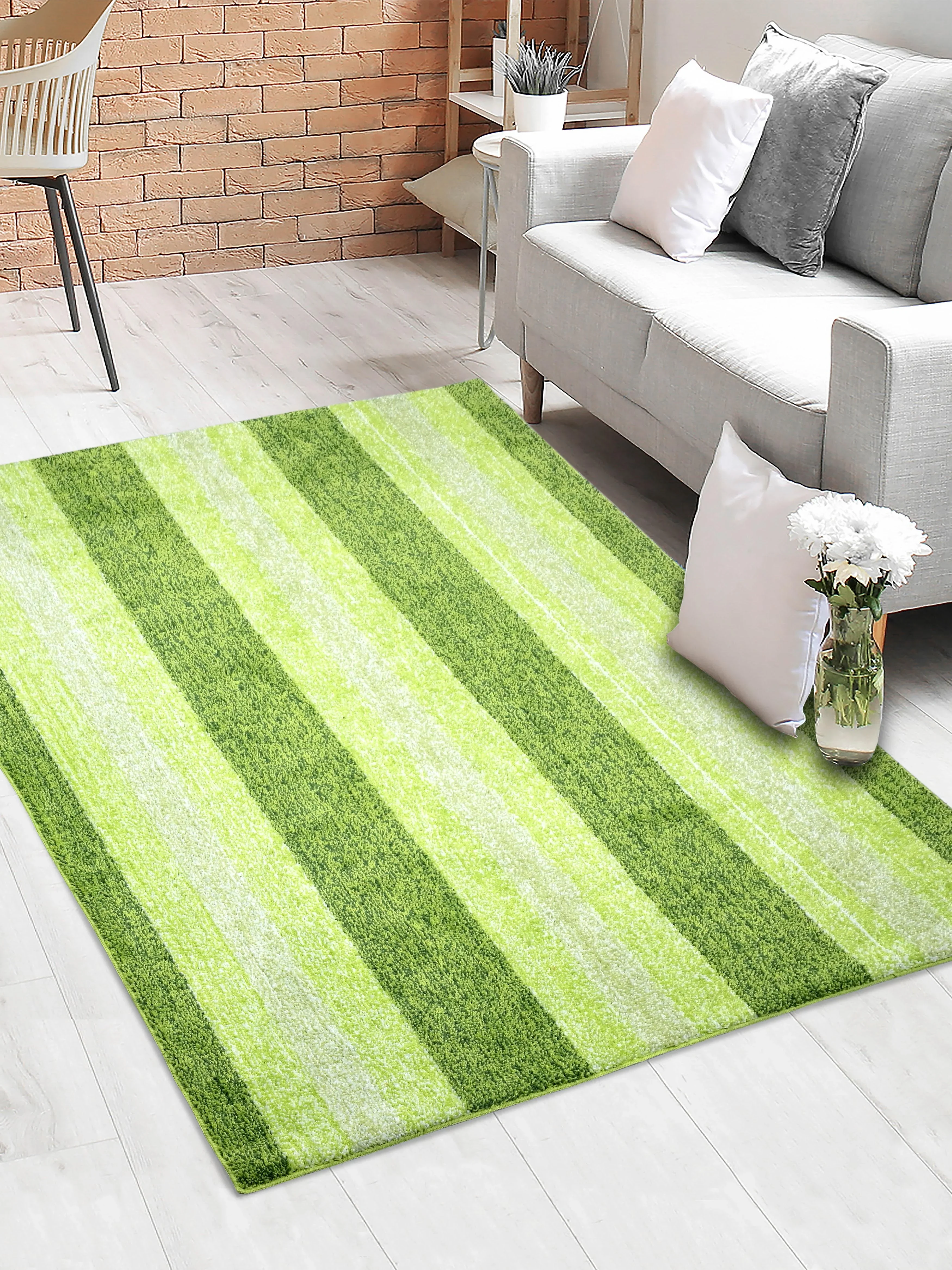 STRIPE Soft Microfiber Anti Slip Carpet & Runner - Image 26