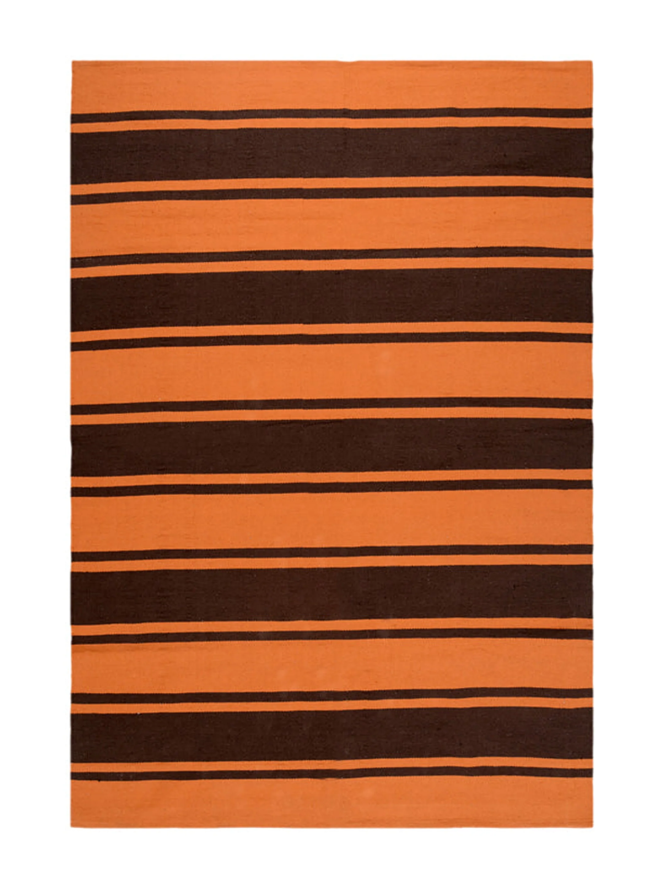 Cotton Hand Woven Stripe Rug | Soft & Decorative - Image 11