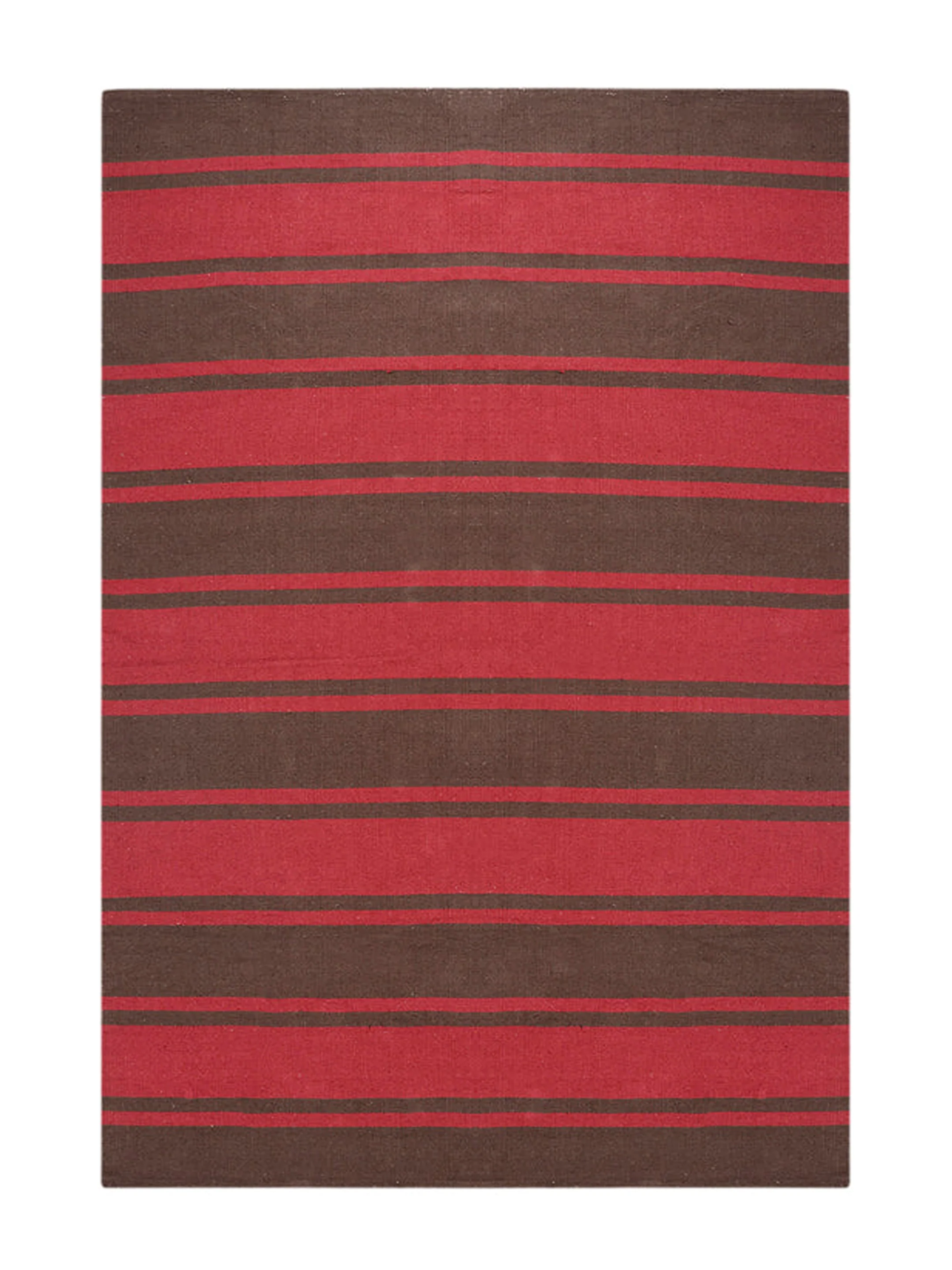 Cotton Hand Woven Stripe Rug | Soft & Decorative - Image 6
