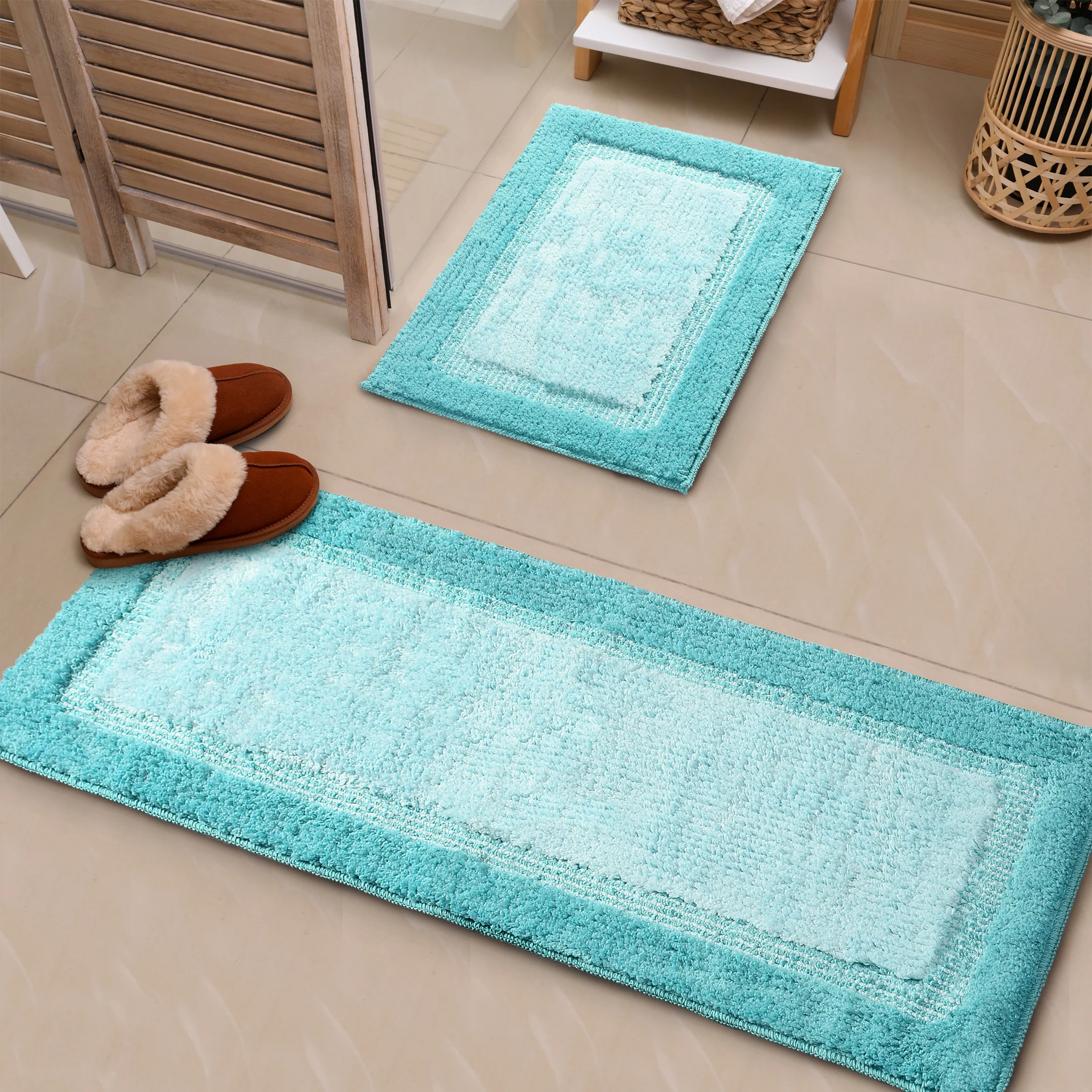 ELYEESE Soft Anti-Slip Bathmat | Runner Style | Premium Microfiber - Image 35