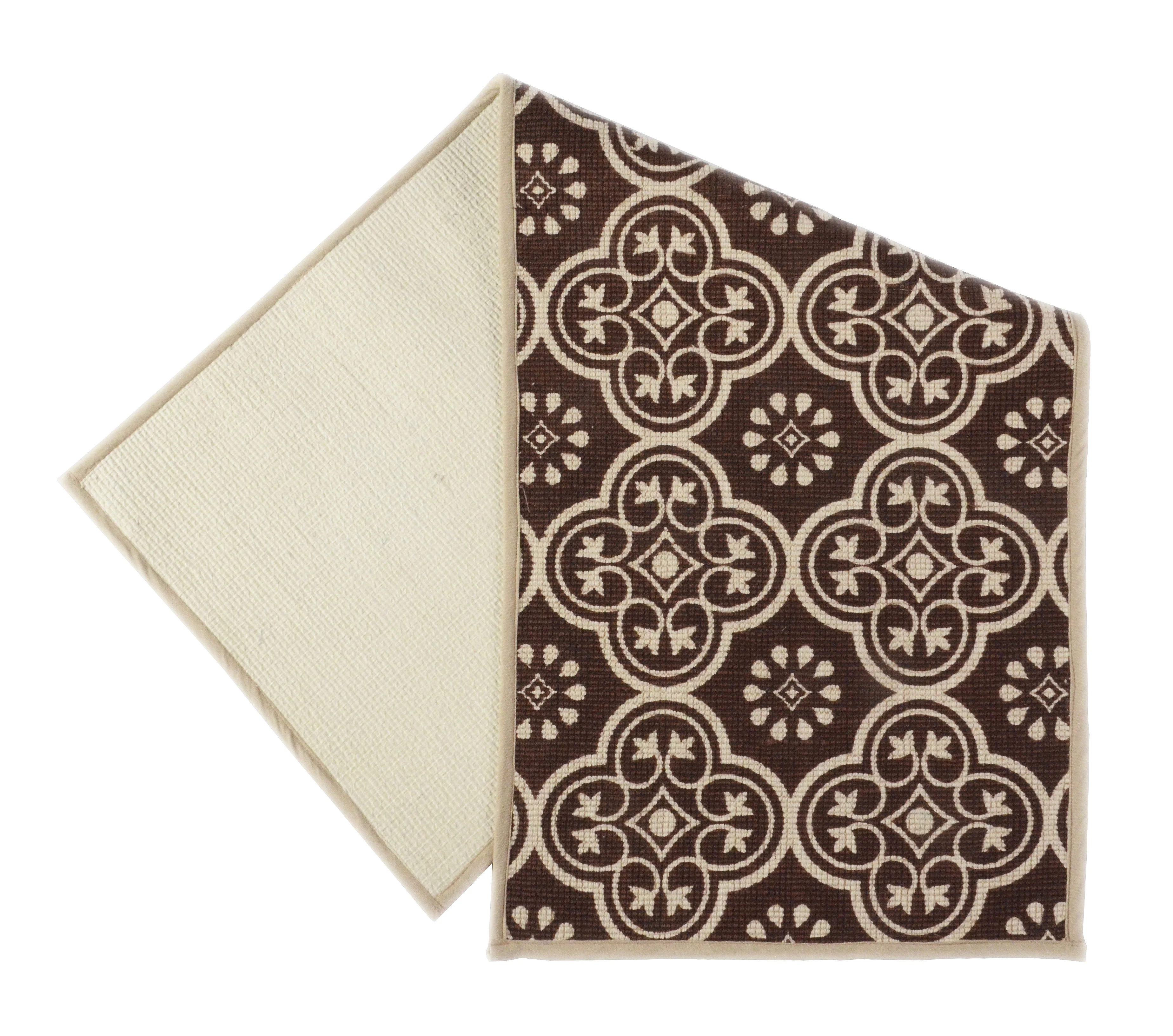 Ornamental Brown Cotton & Jute Anti-Skid Runner - Image 4