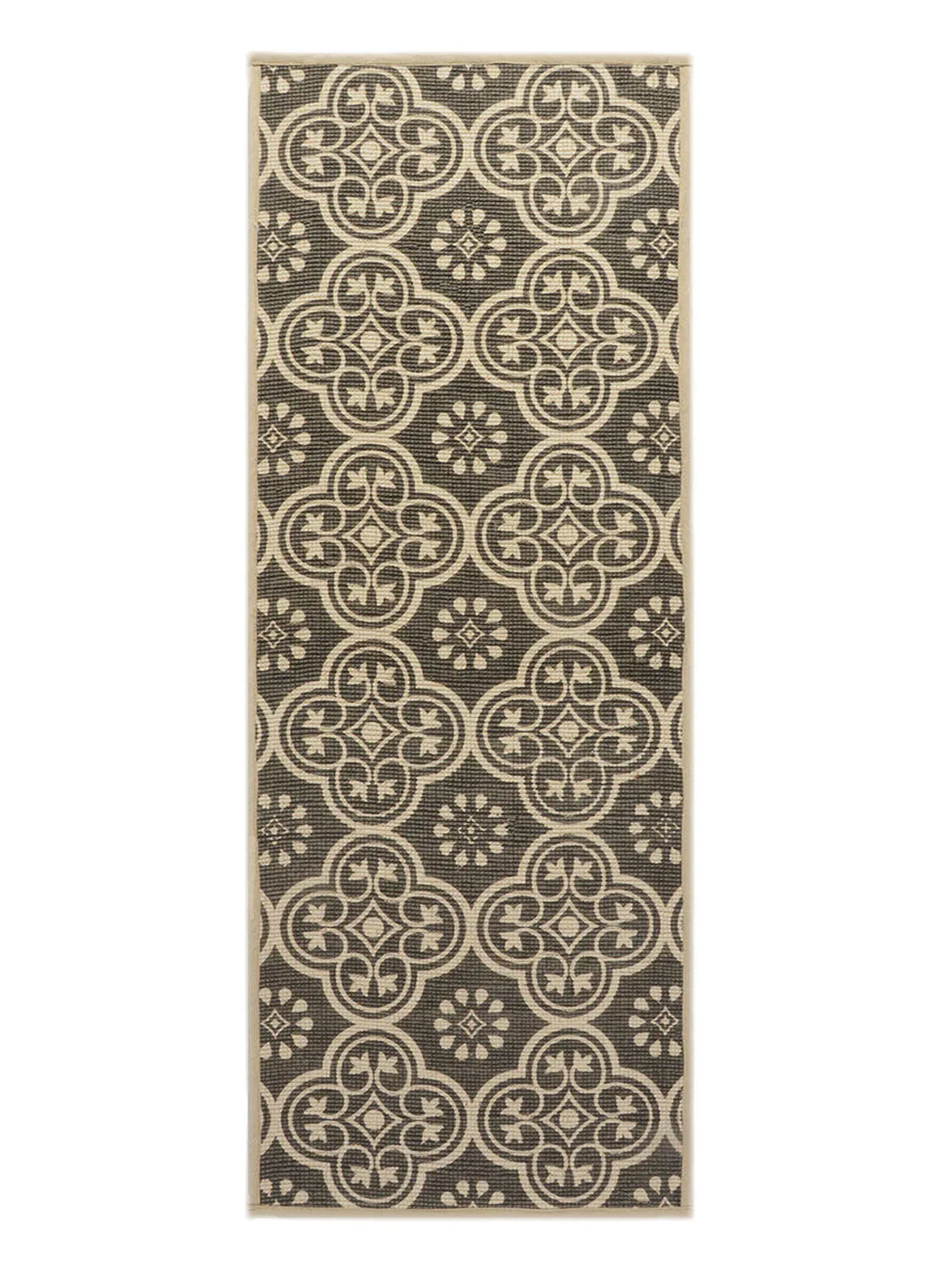 Ornamental Brown Cotton & Jute Anti-Skid Runner - Image 5