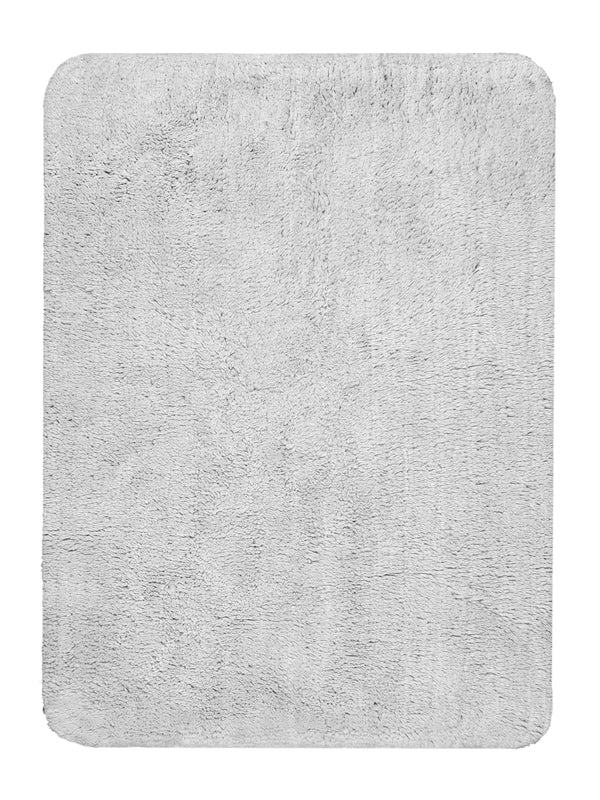Cotton Anti-Skid Bathmat | Soft & Absorbent (60x100 cm, Light Grey) - Image 2