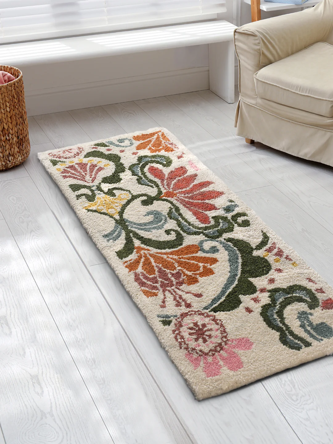 Cotton Hand-Tufted Runner | Strong Anti-Skid Backing