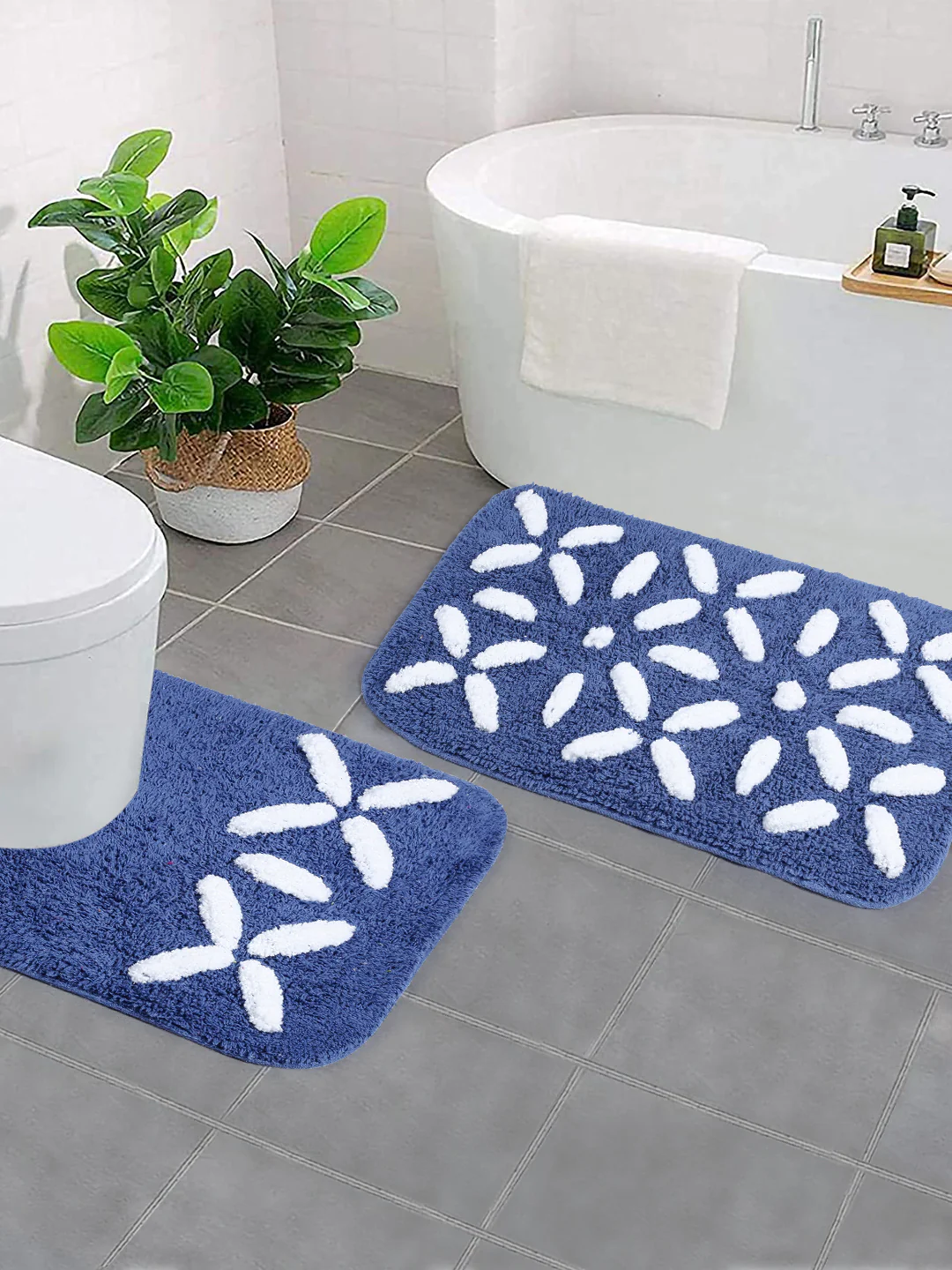 Leaf Four Soft Anti-Slip Bath Set – Coordinated Look for Bathroom - Image 14