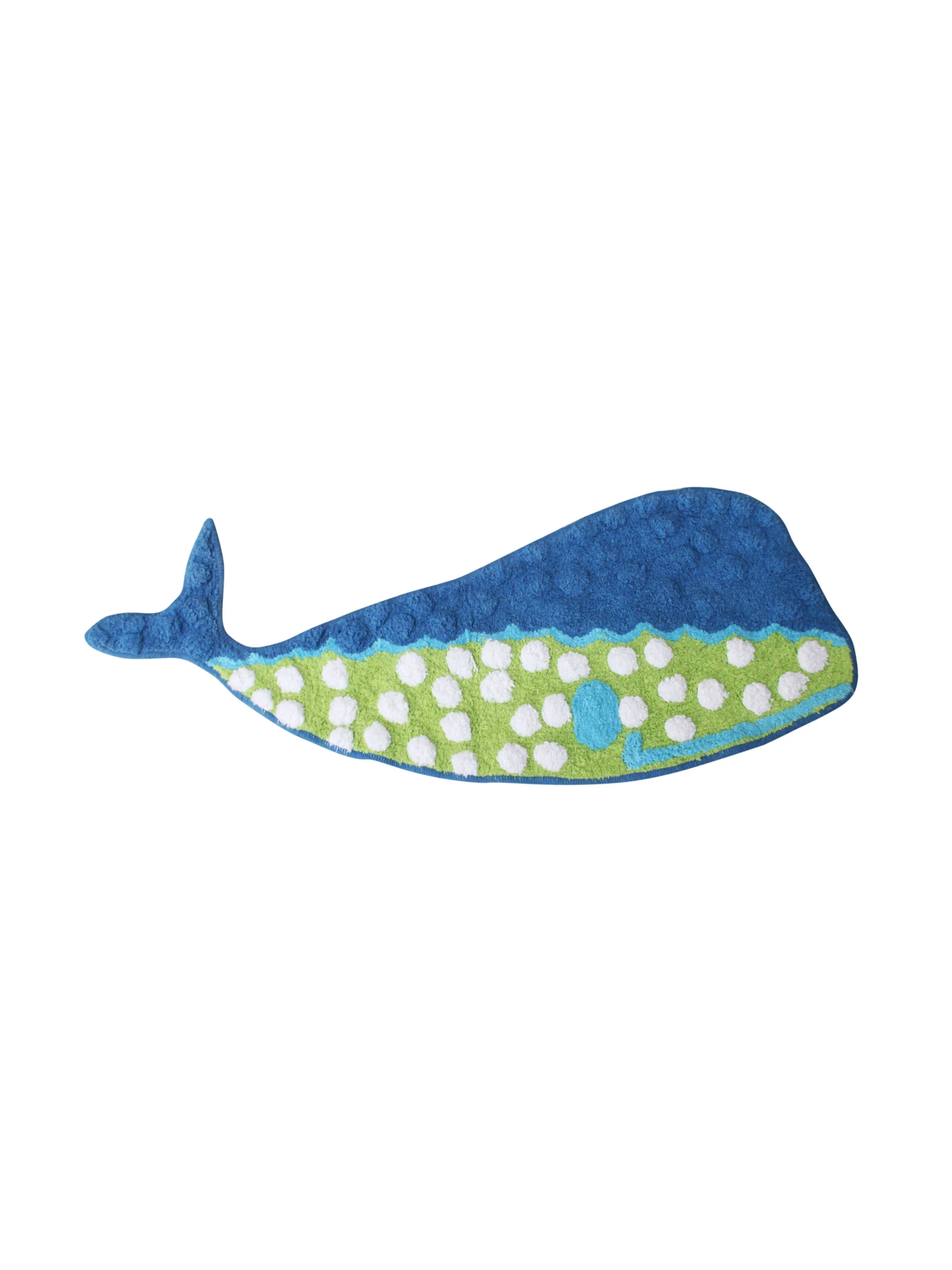 Whale Shape Cotton Bathmat – Coastal Theme & Gentle Texture