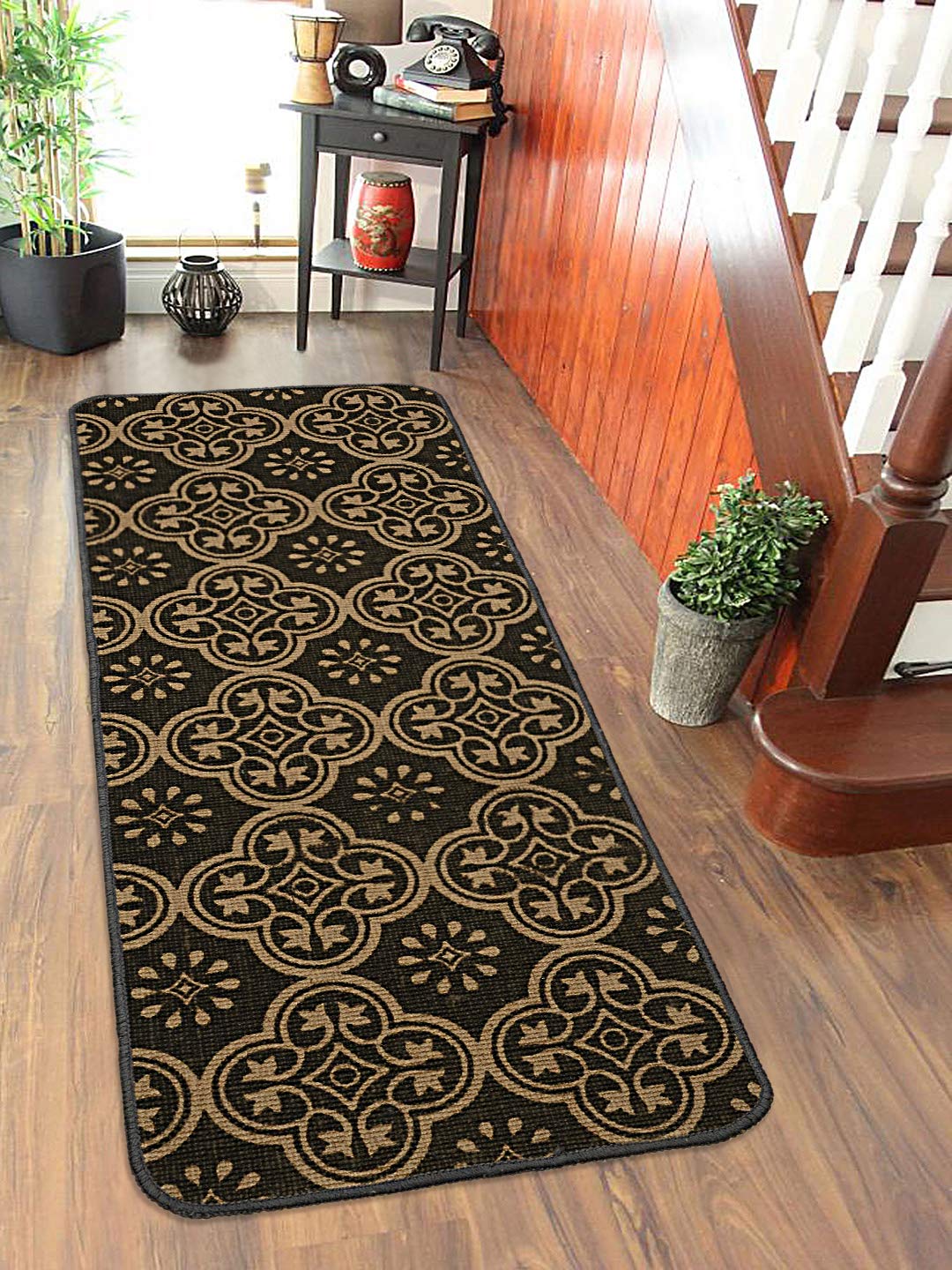 Ornamental Print Jute Runner | Stylish & Non-Skid | 45x120 cm - Image 4