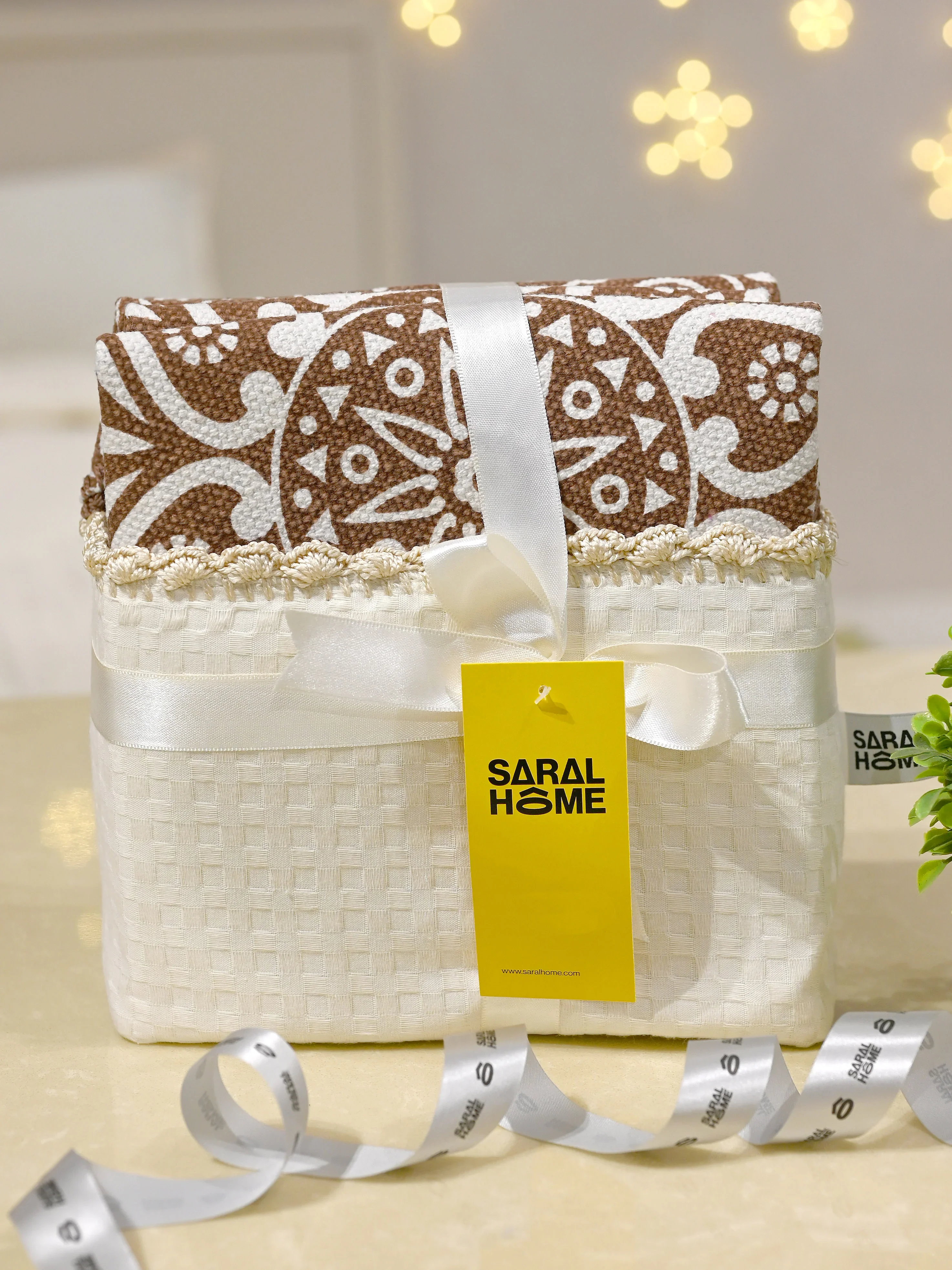 GIFT BASKET | Mandala Table Mat Set | 4 Pc Gift Basket