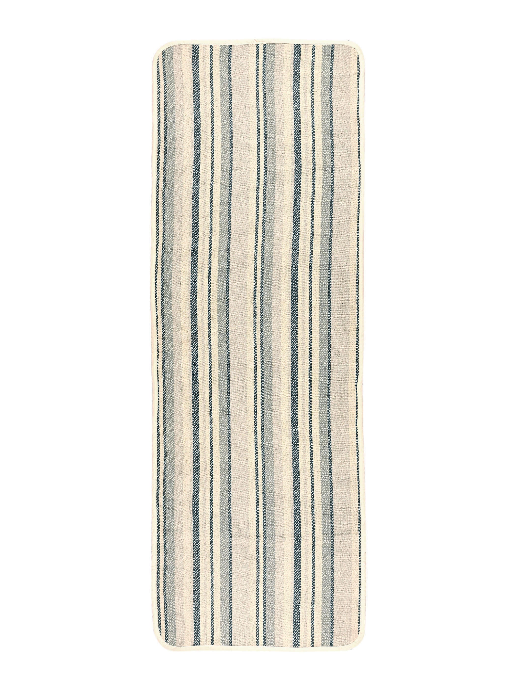 Stripe Cotton Anti-Slip Yoga Mat | Polyester Backing - Image 7