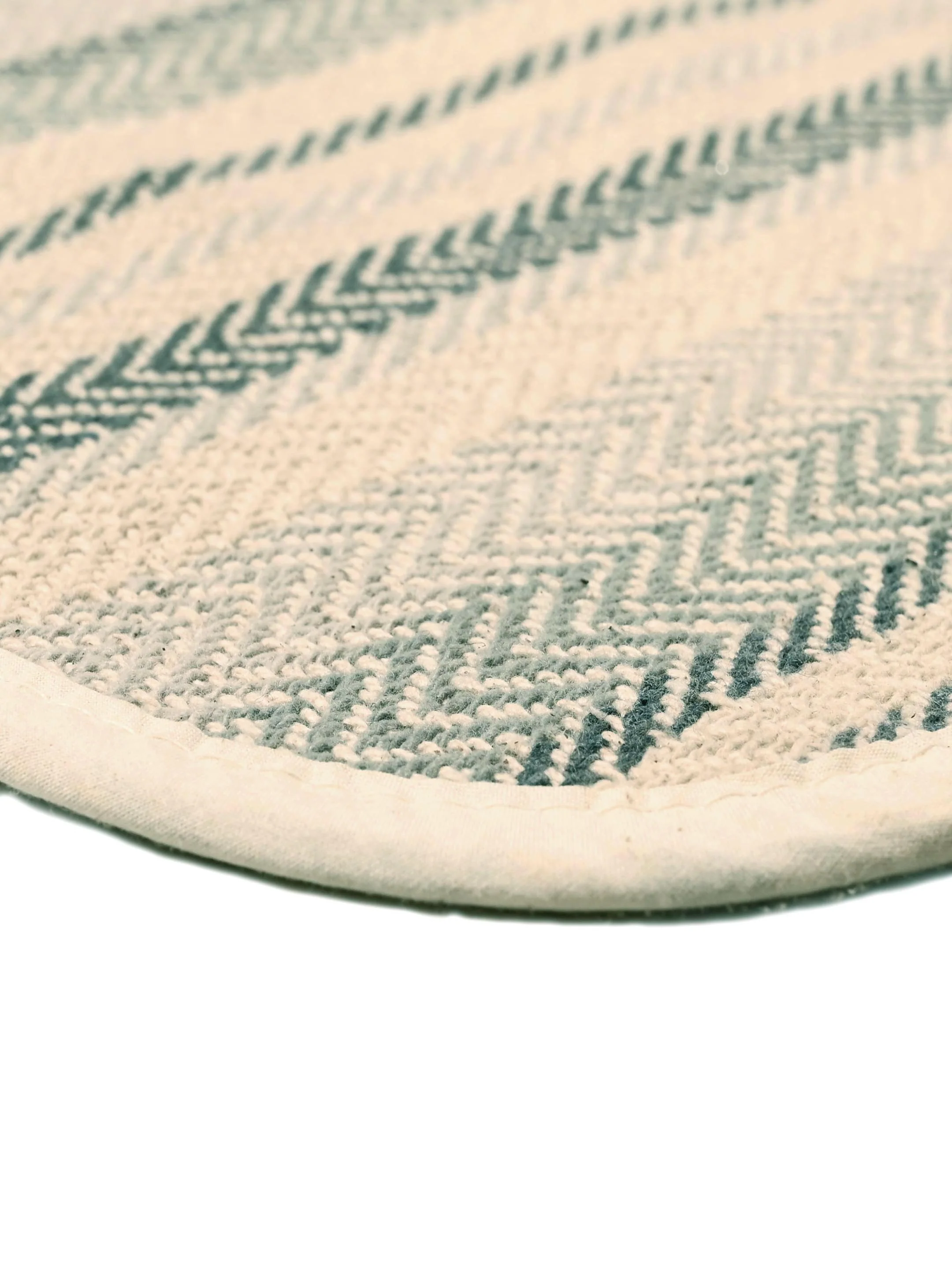 Stripe Cotton Yoga Mat – Breathable & Sweat-Resistant - Image 4
