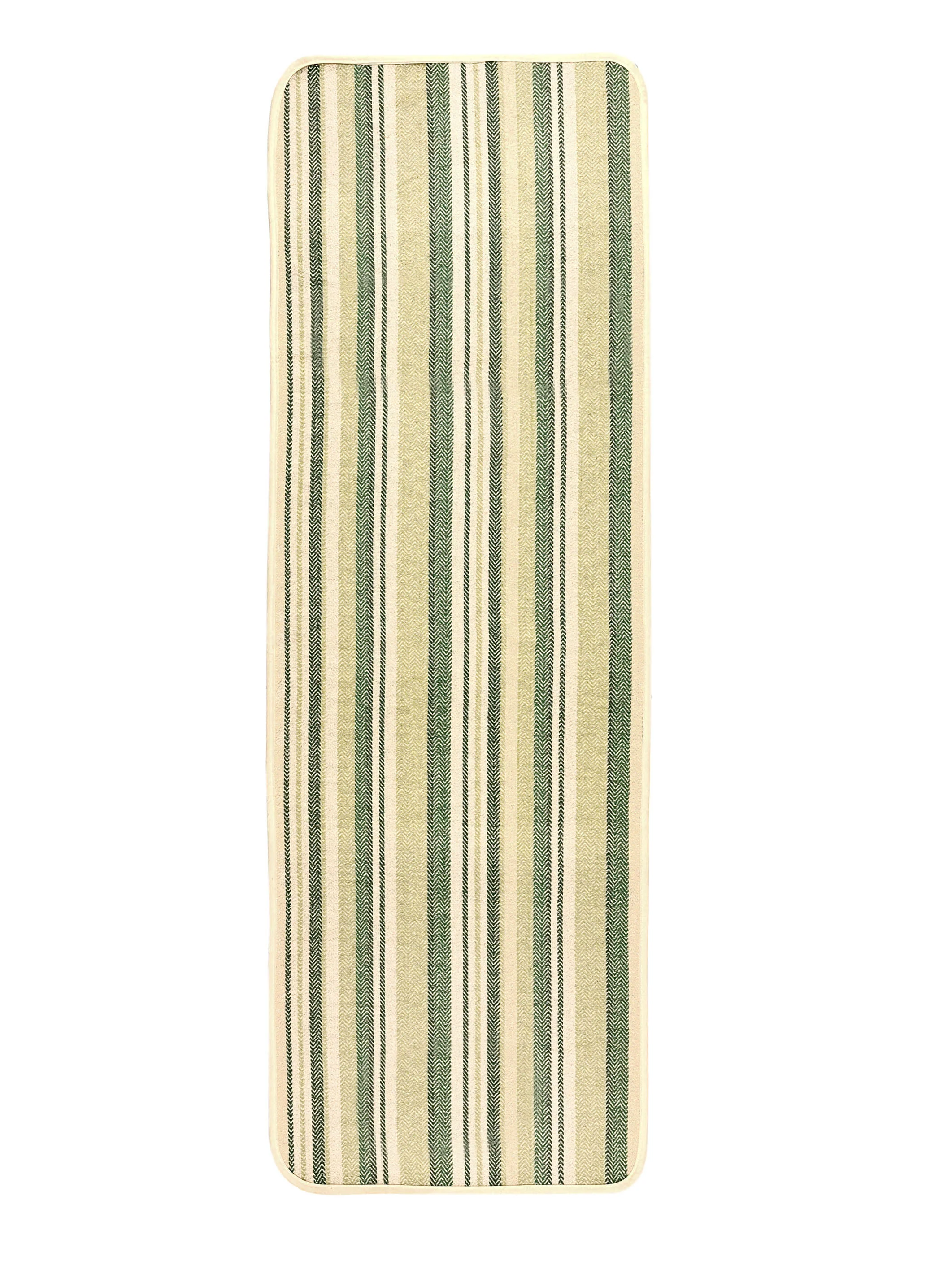 Stripe Cotton Yoga Mat – Breathable & Sweat-Resistant - Image 7